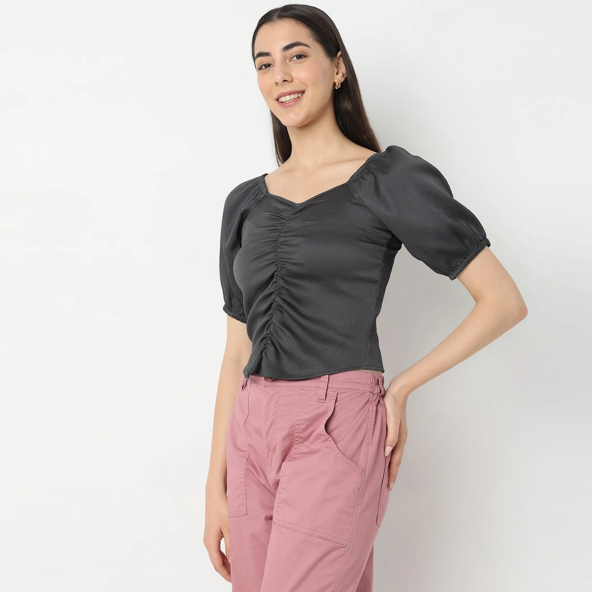 Regular Fit Solid Top - Image 5