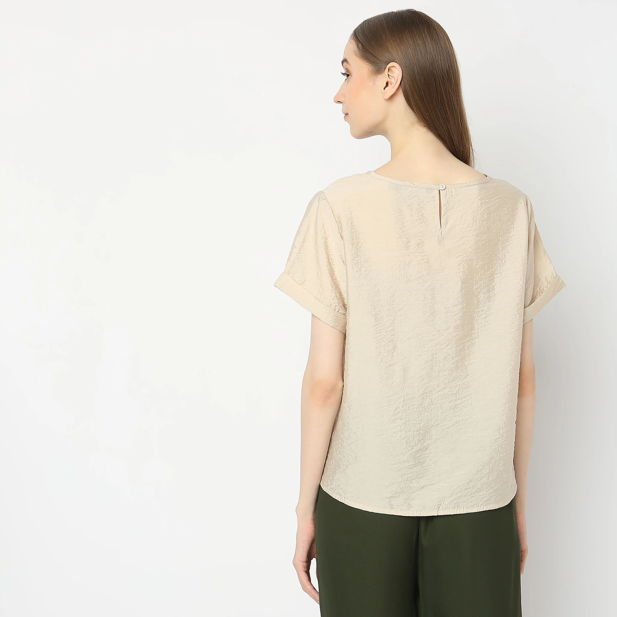 Regular Fit Solid Top - Image 3