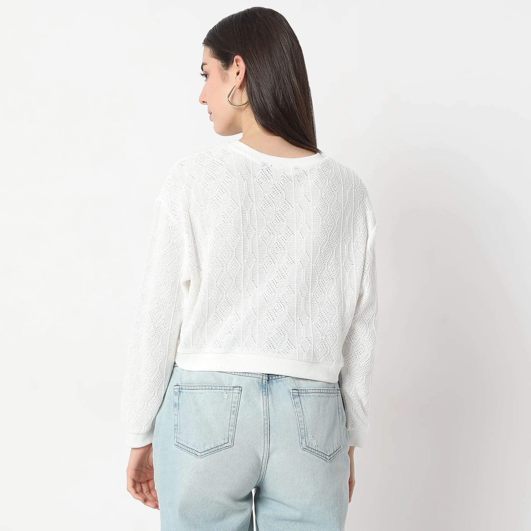 Solid Full Sleeve Fusion Top - Image 3