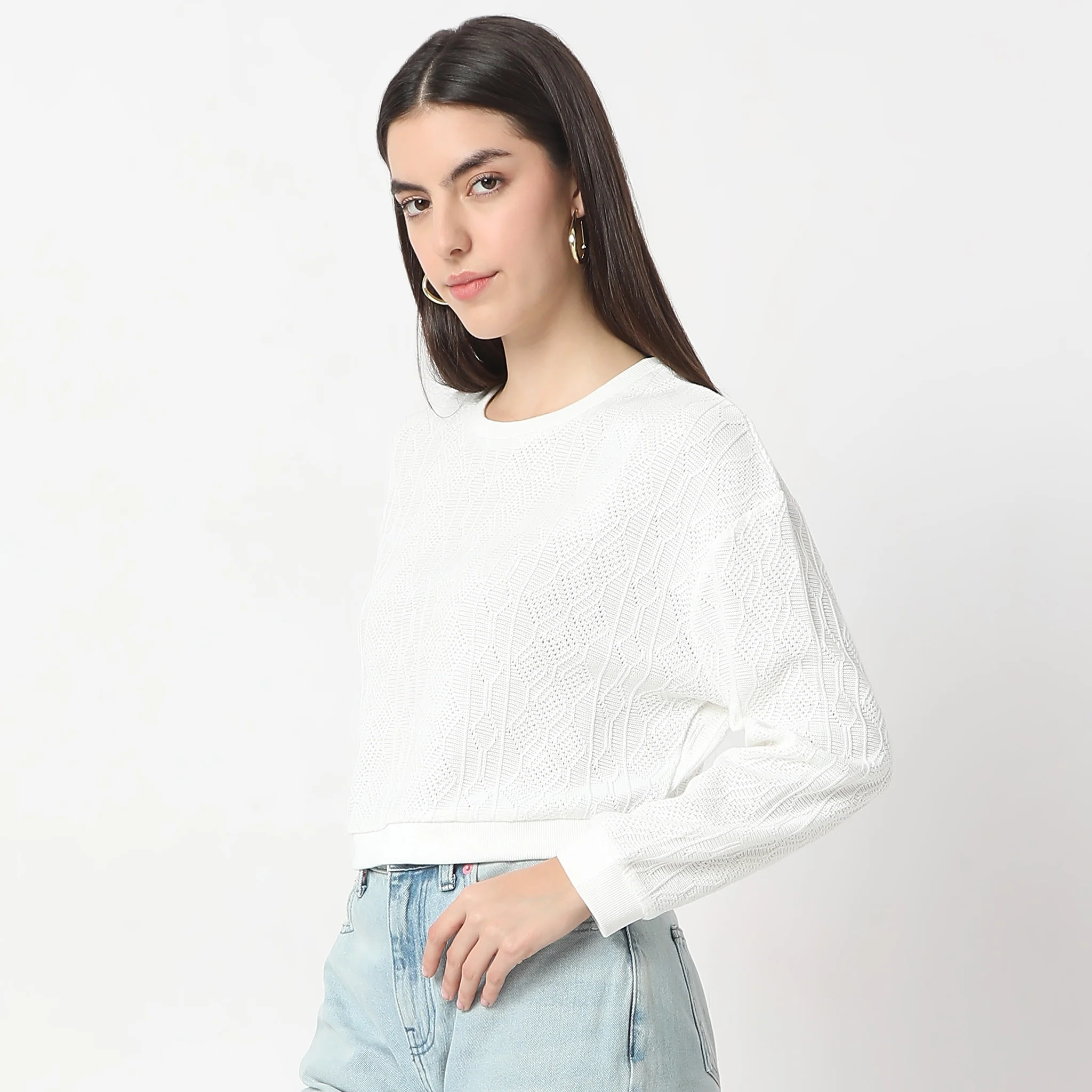 Solid Full Sleeve Fusion Top - Image 5
