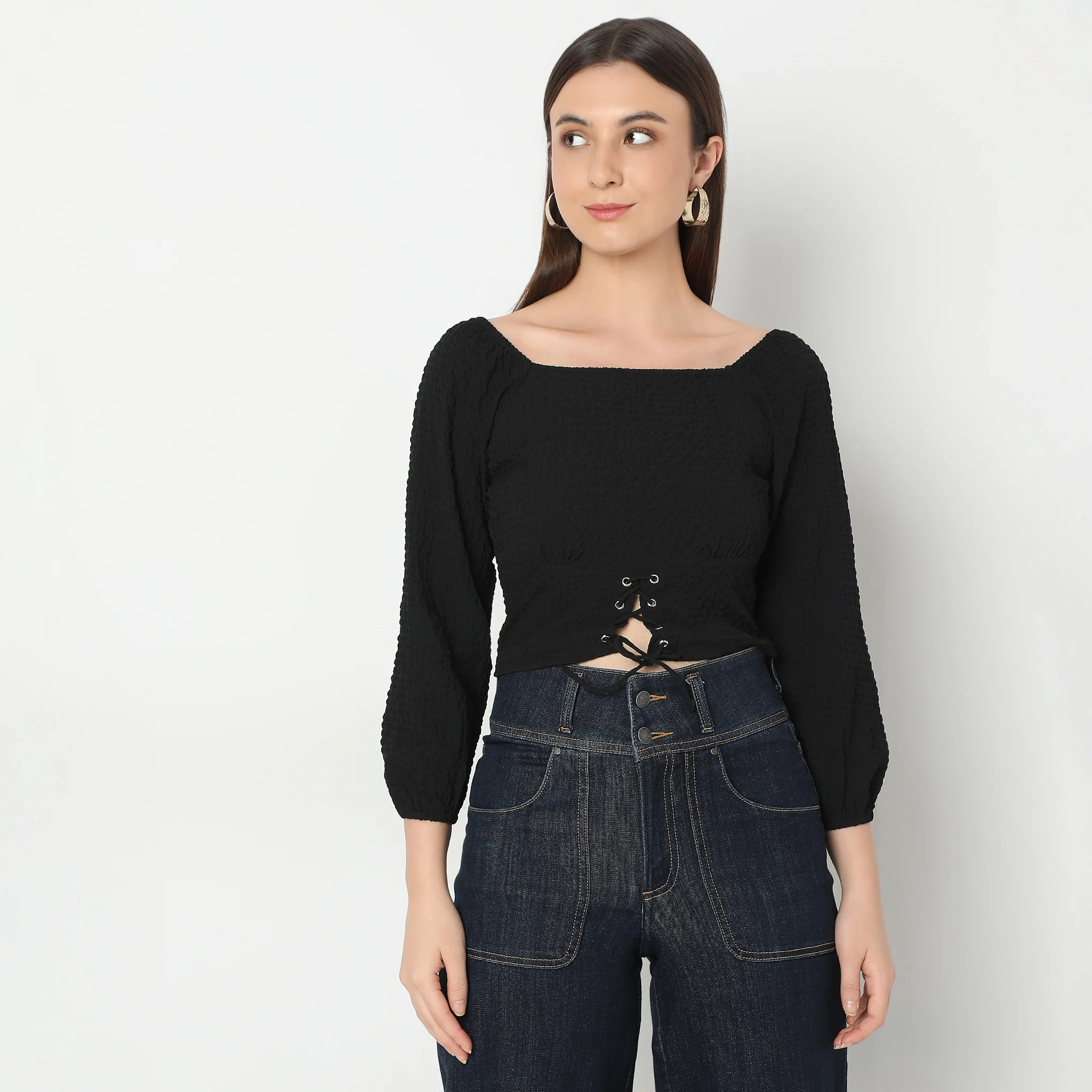 Regular Fit Solid Top - Image 2