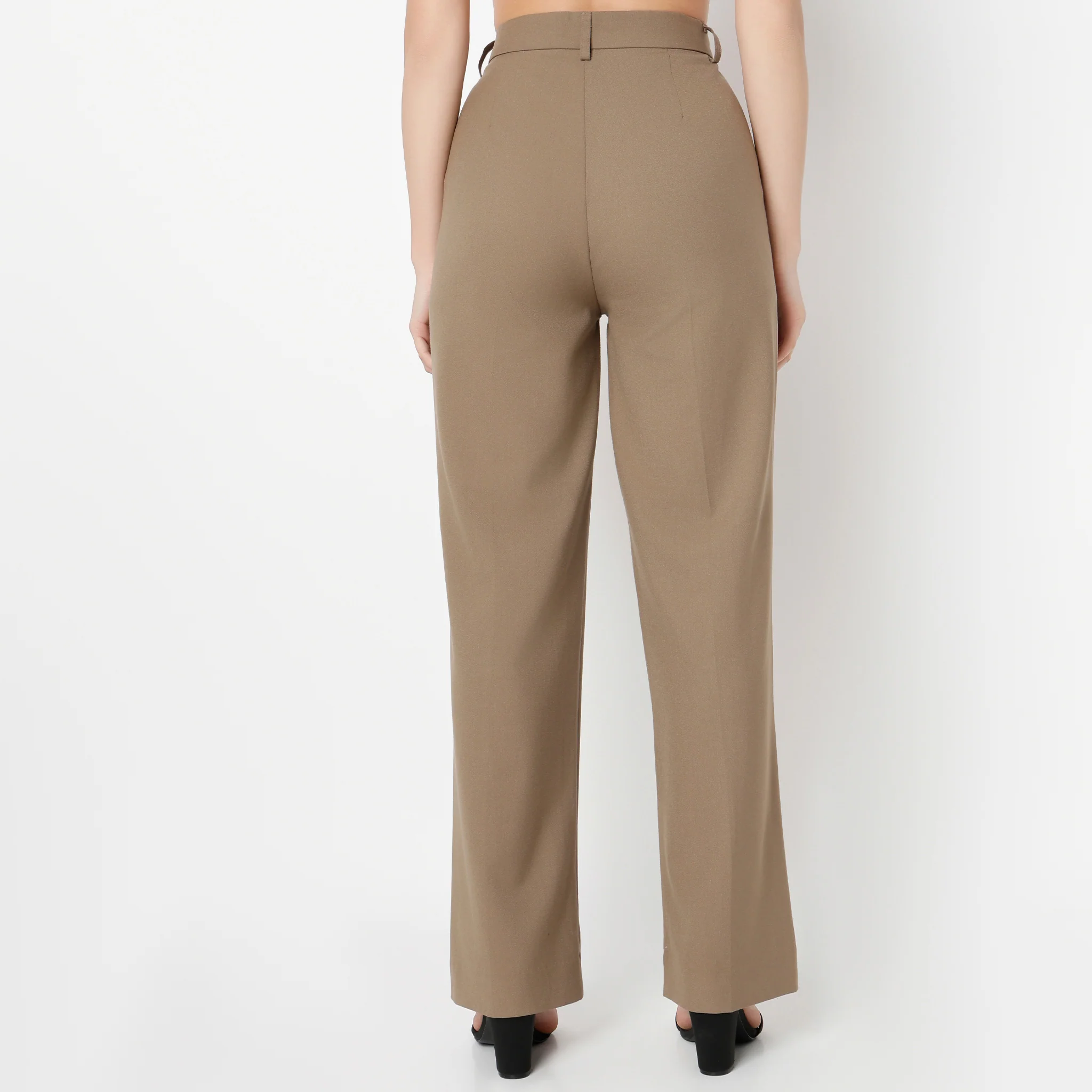 Regular Fit Solid Trousers - Image 18