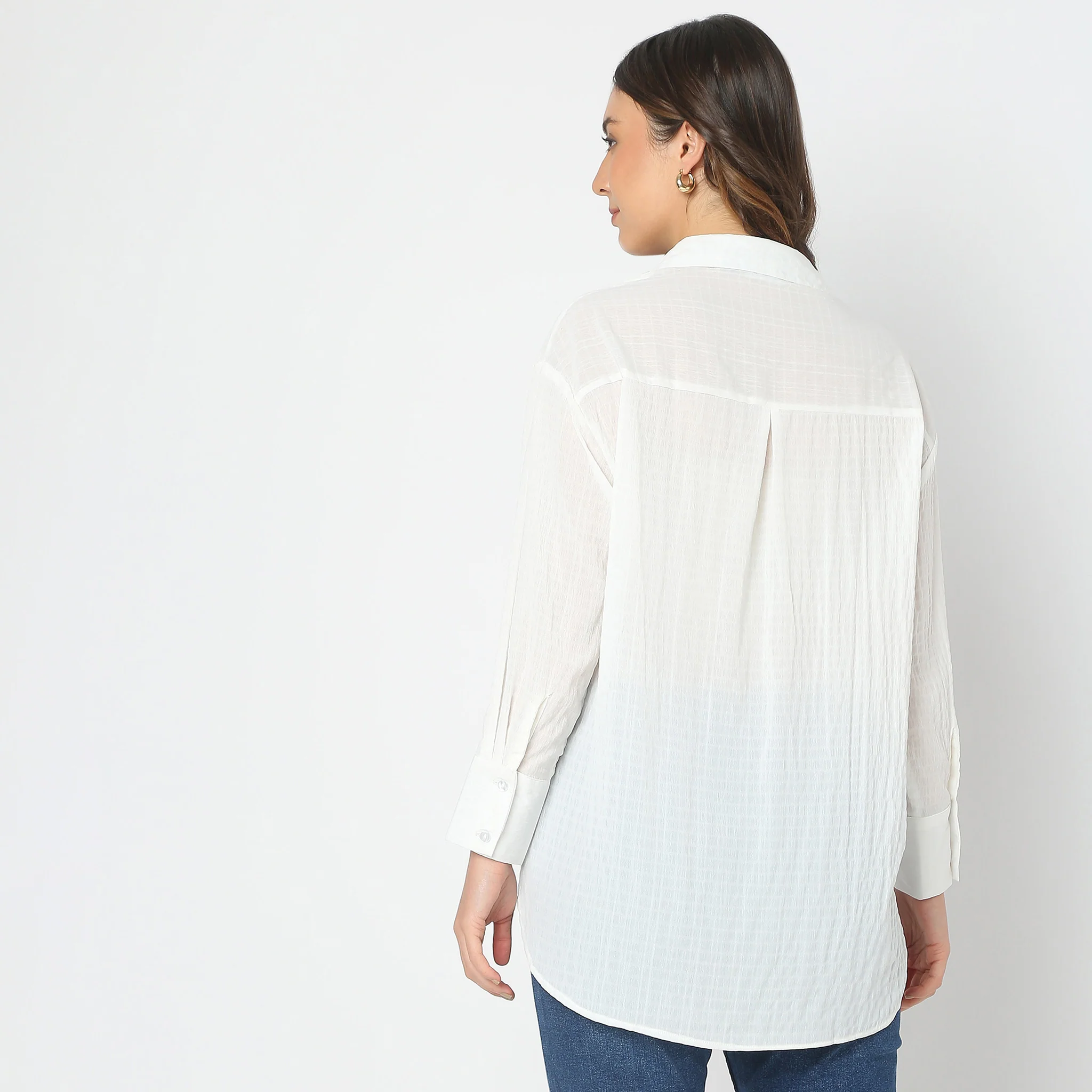 Regular Fit Solid Tunic - Image 3