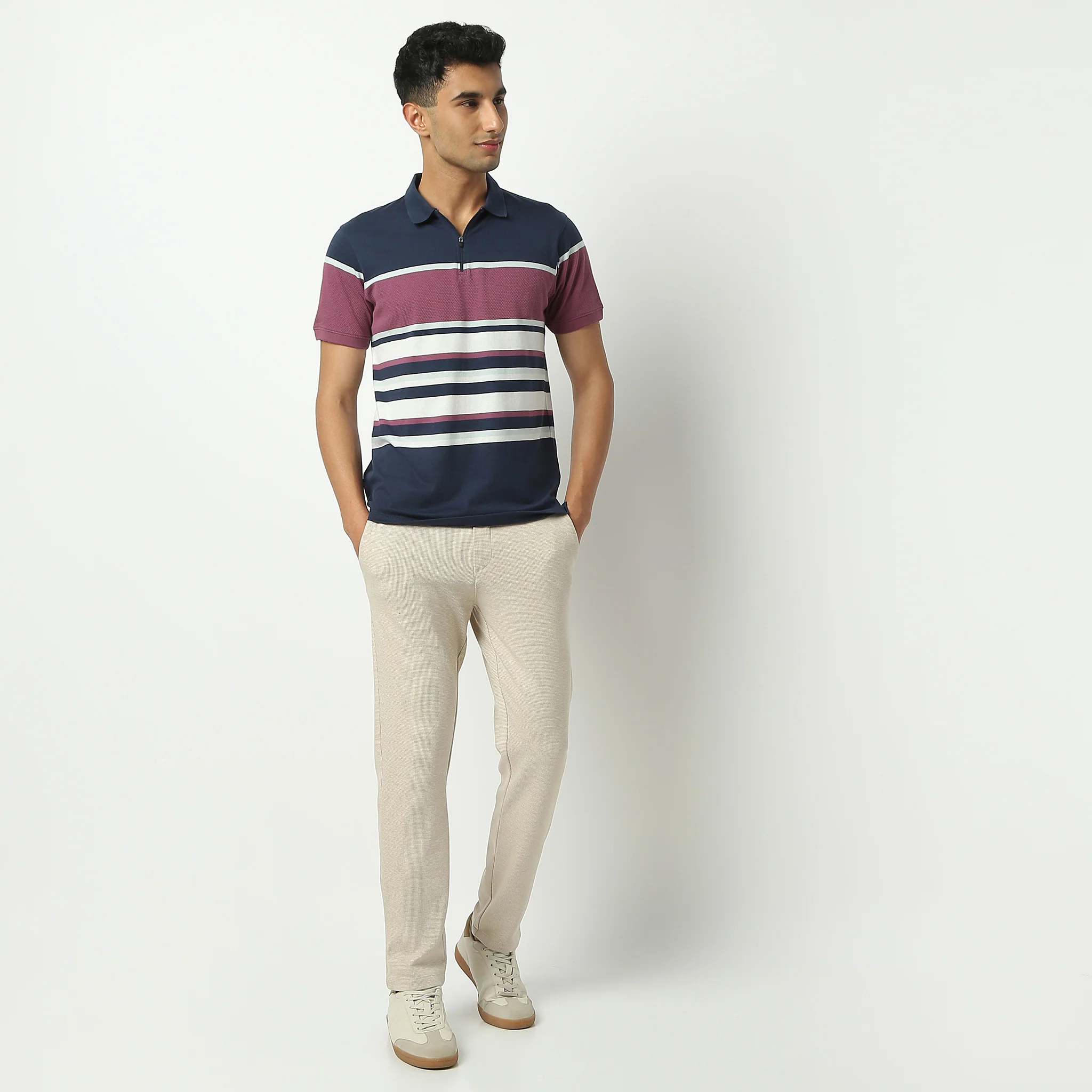 Stripes Madison Polo T-Shirt