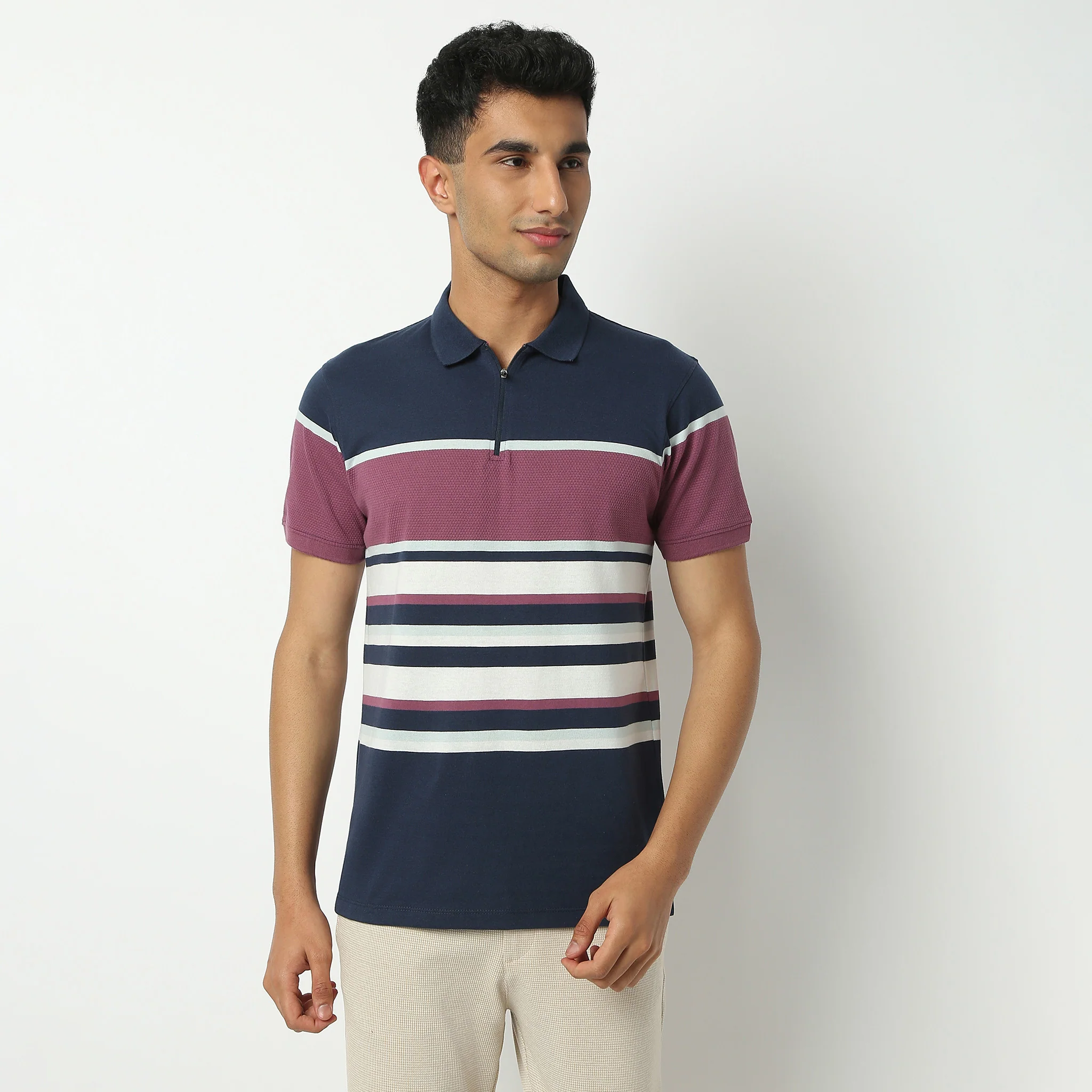 Stripes Madison Polo T-Shirt - Image 2