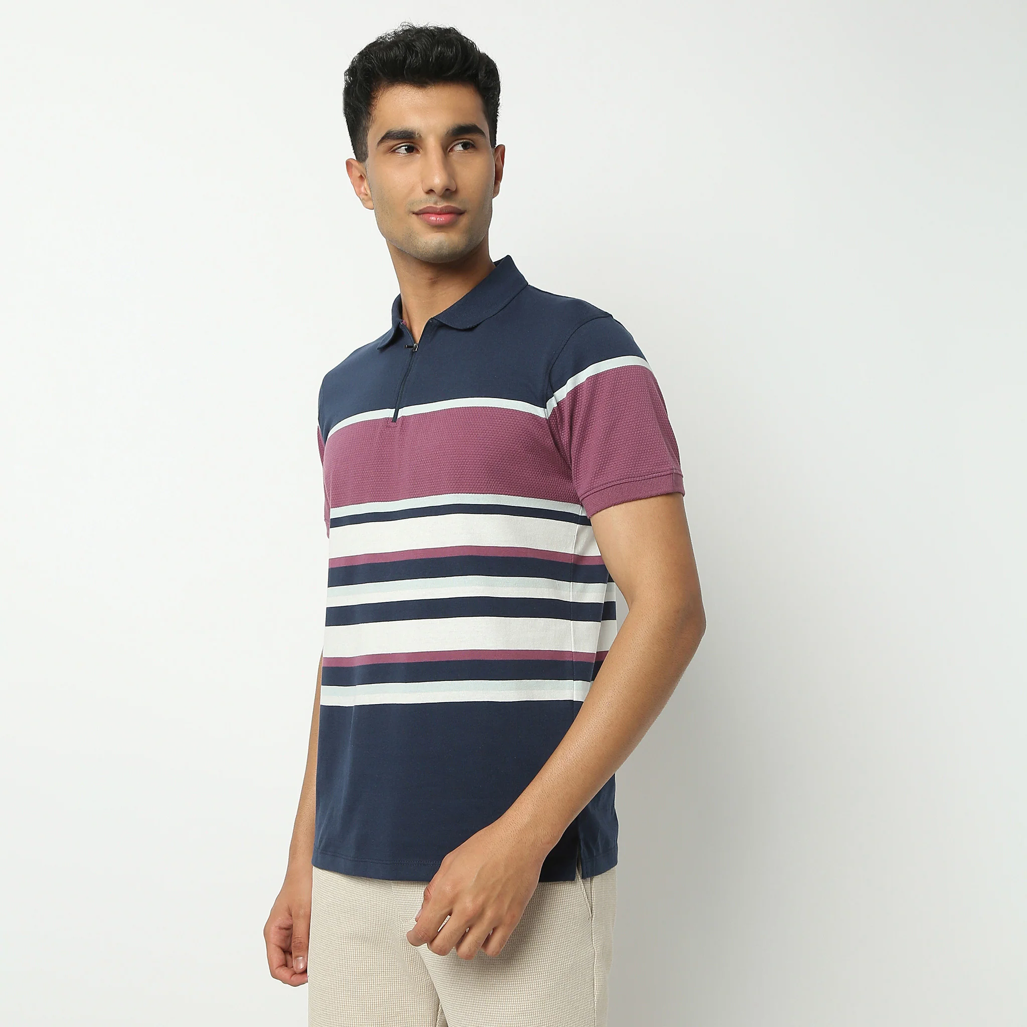 Stripes Madison Polo T-Shirt - Image 4