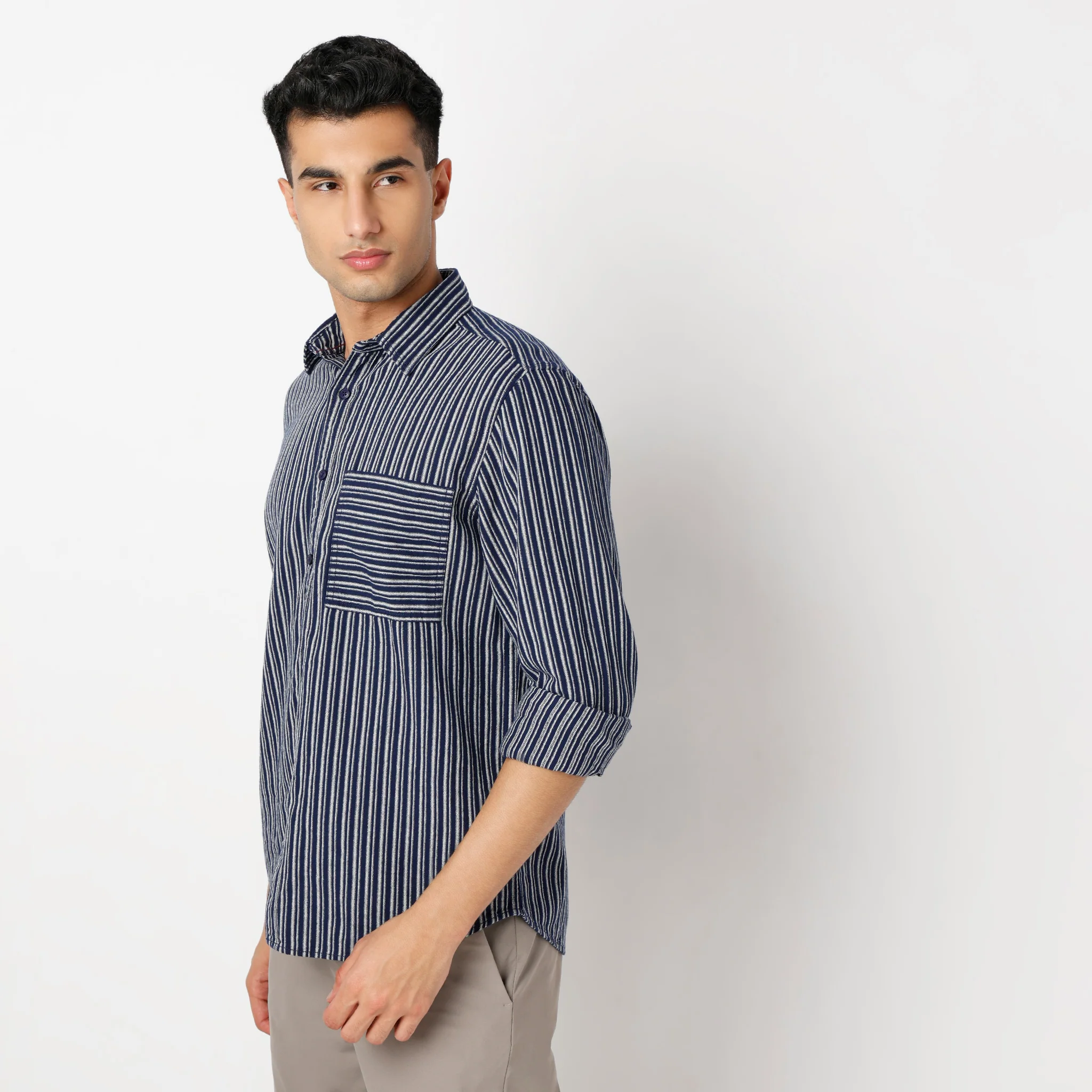 Striped Full Sleeve Alpha Shirt - Image 5