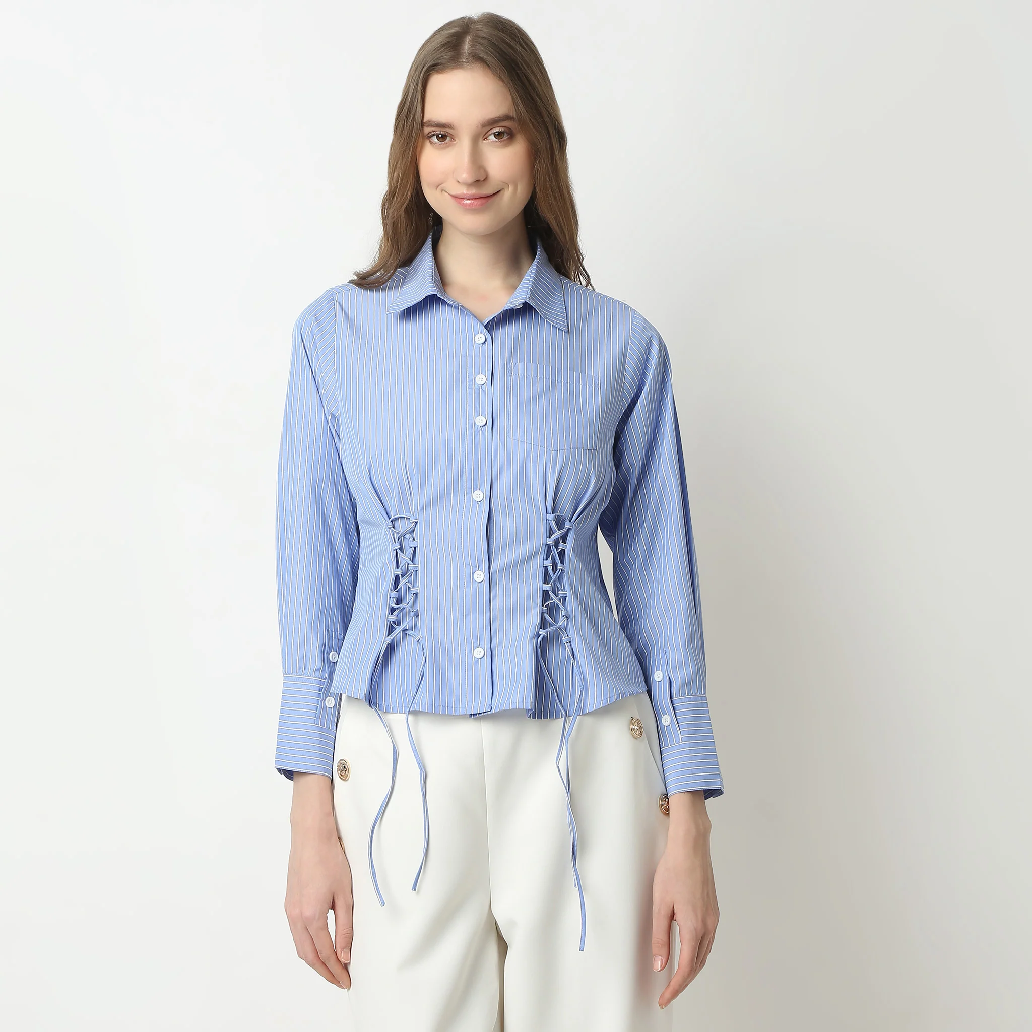 Striped Full Sleeve Casual Shirt - Image 2