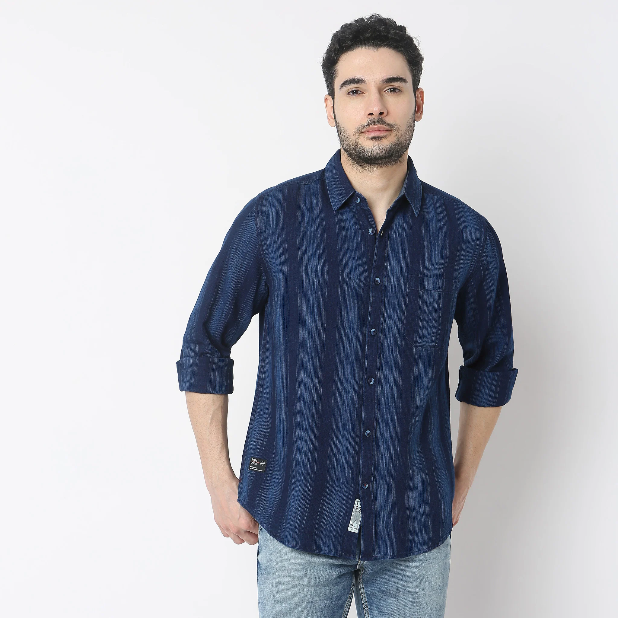 Regular Fit Striped Shirt - Image 2