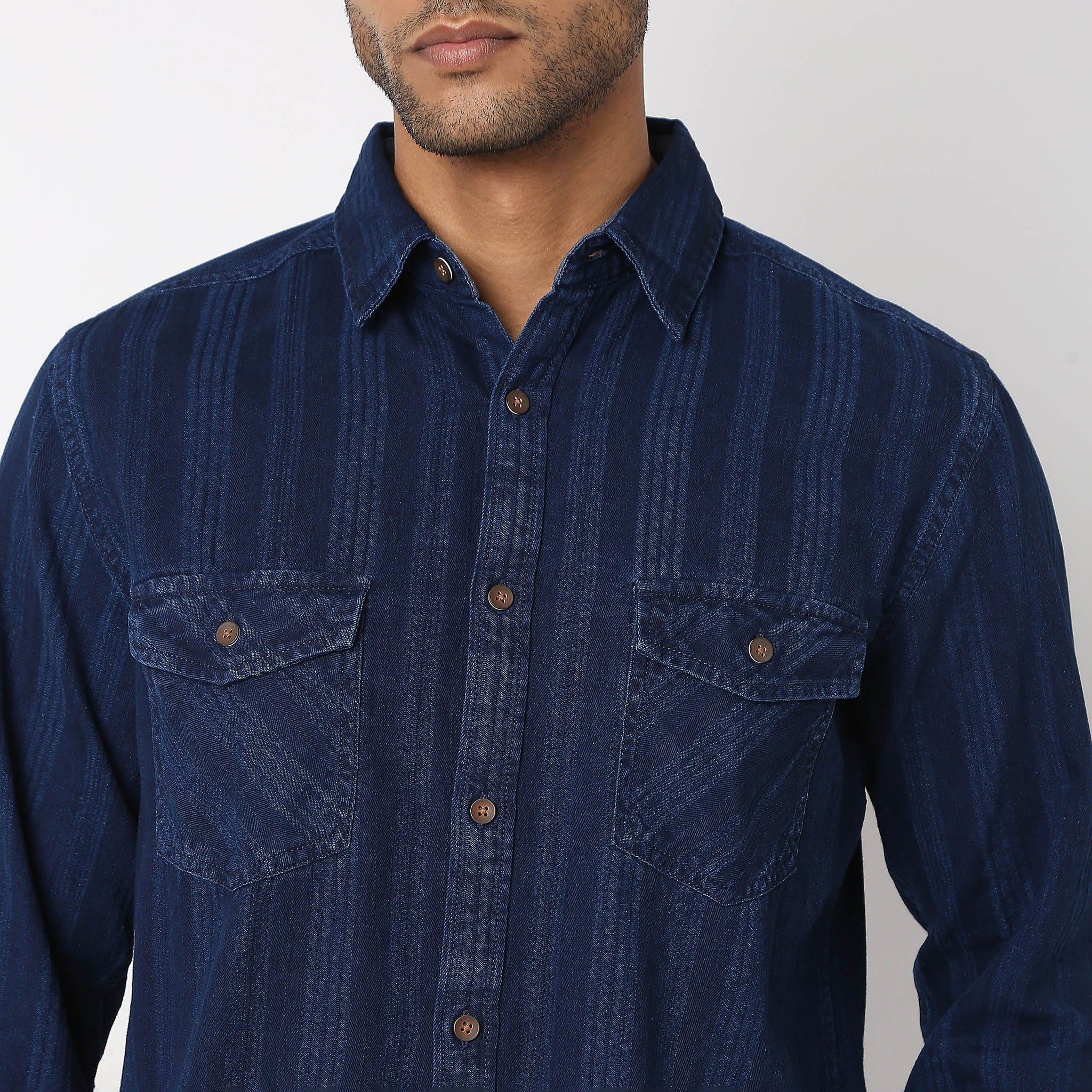 Regular Fit Striped Shirt - Image 4