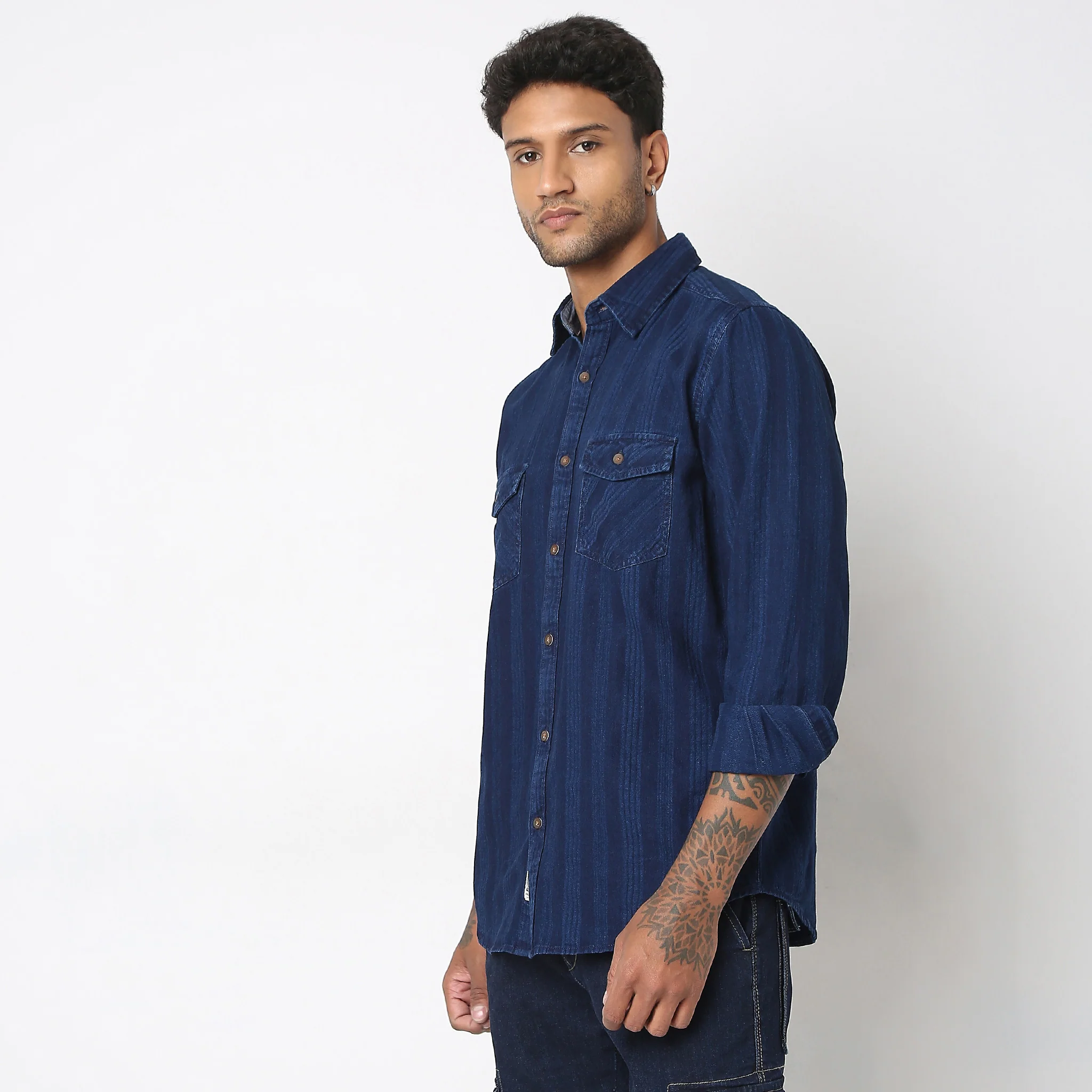 Regular Fit Striped Shirt - Image 5
