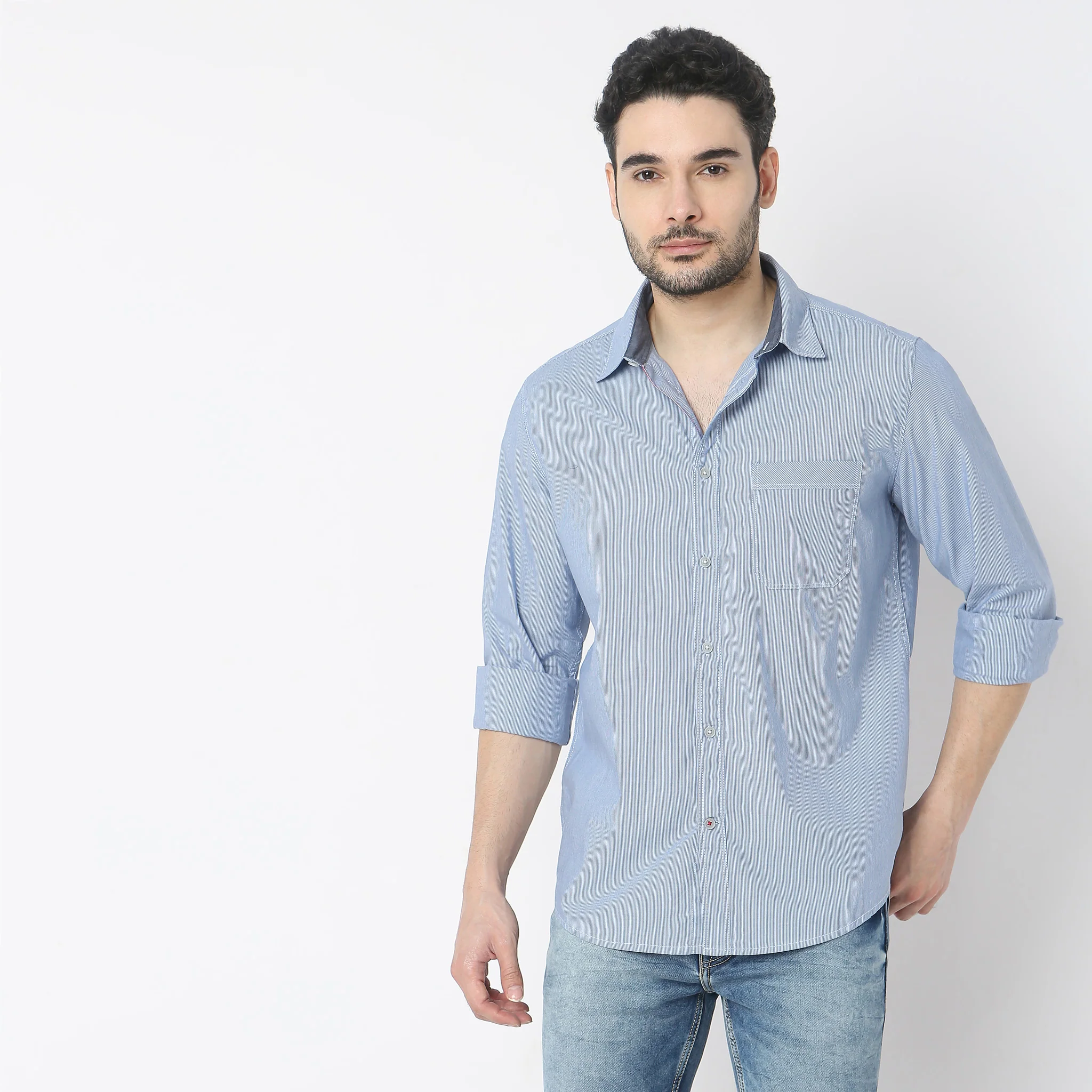 Regular Fit Striped Shirt - Image 2