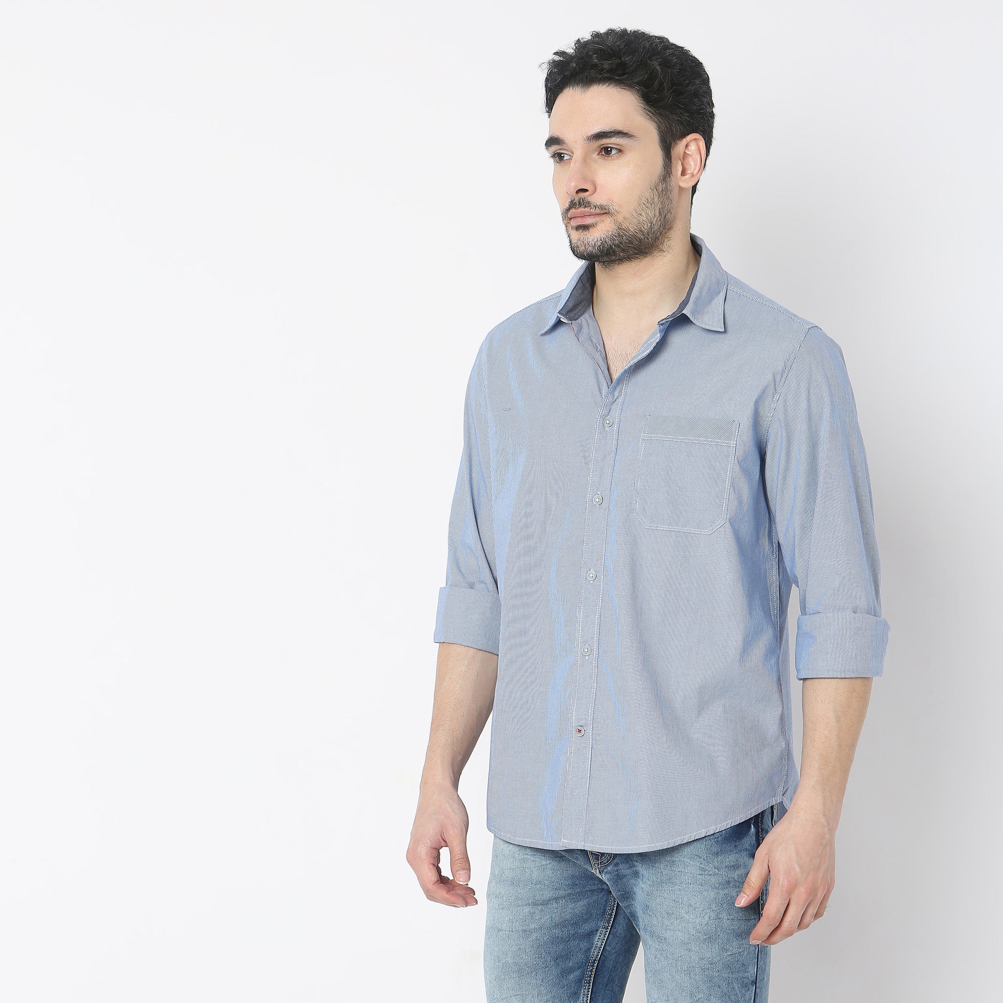Regular Fit Striped Shirt - Image 5