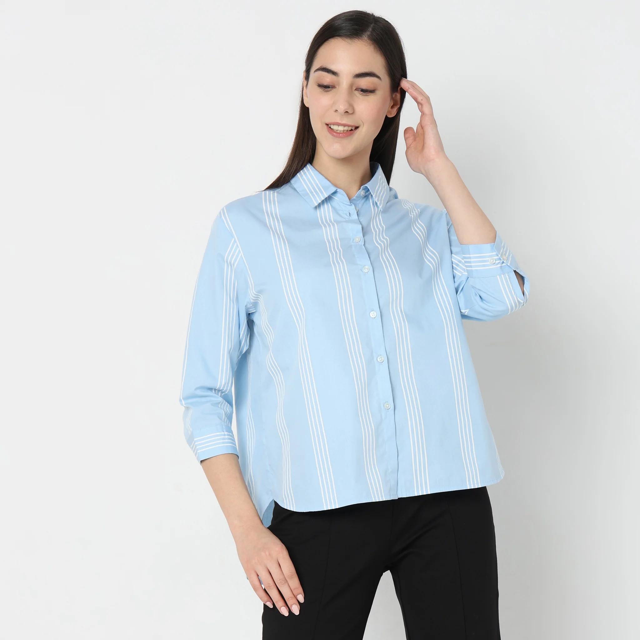 Regular Fit Striped Shirt - Image 2