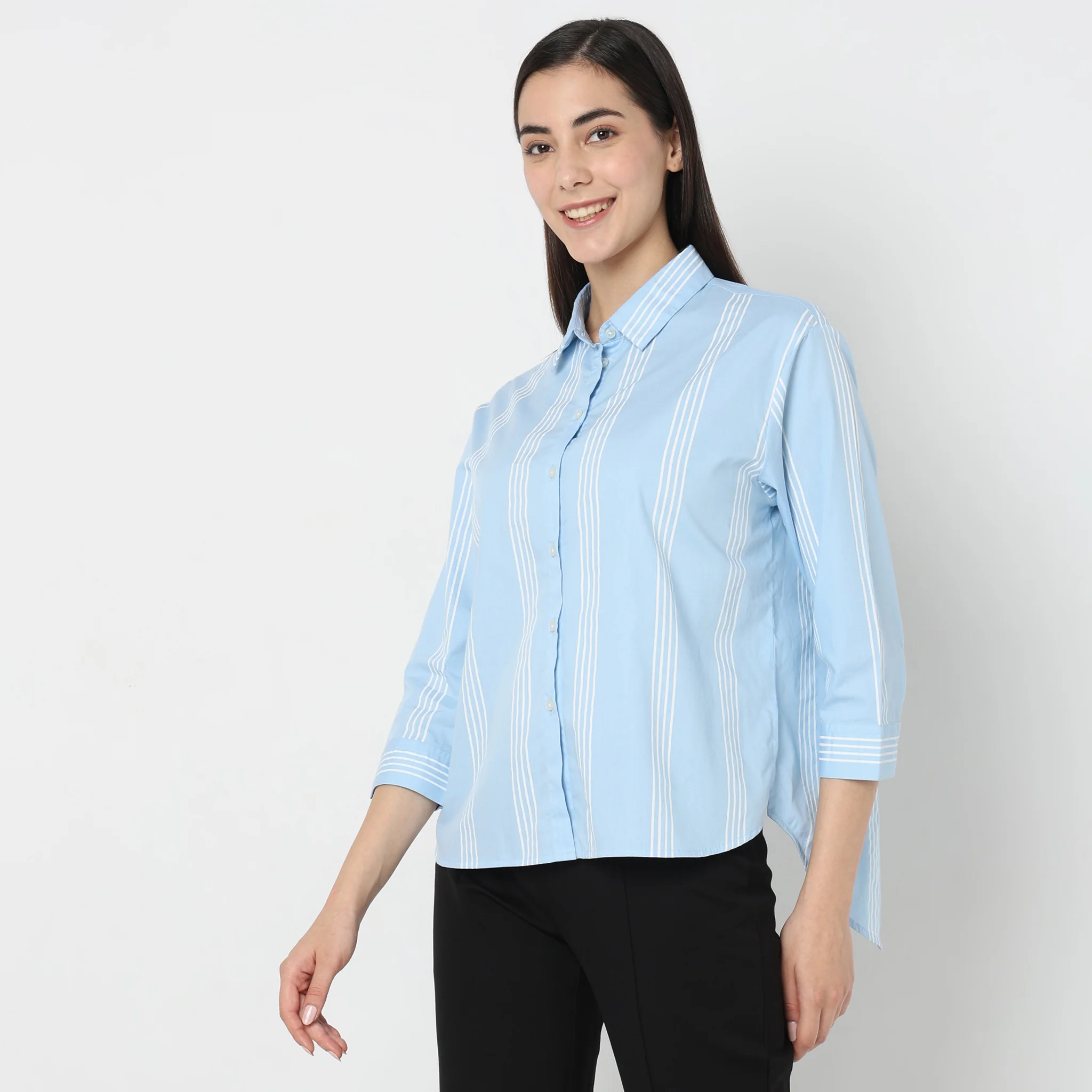 Regular Fit Striped Shirt - Image 5