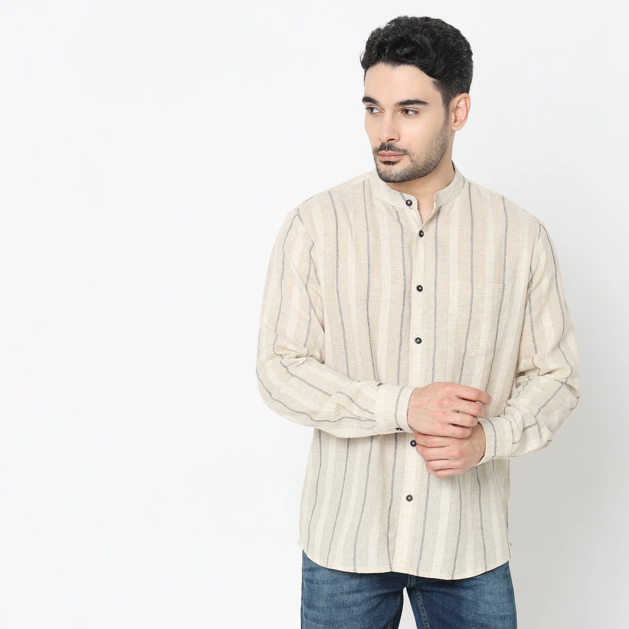 Regular Fit Striped Shirt - Image 2