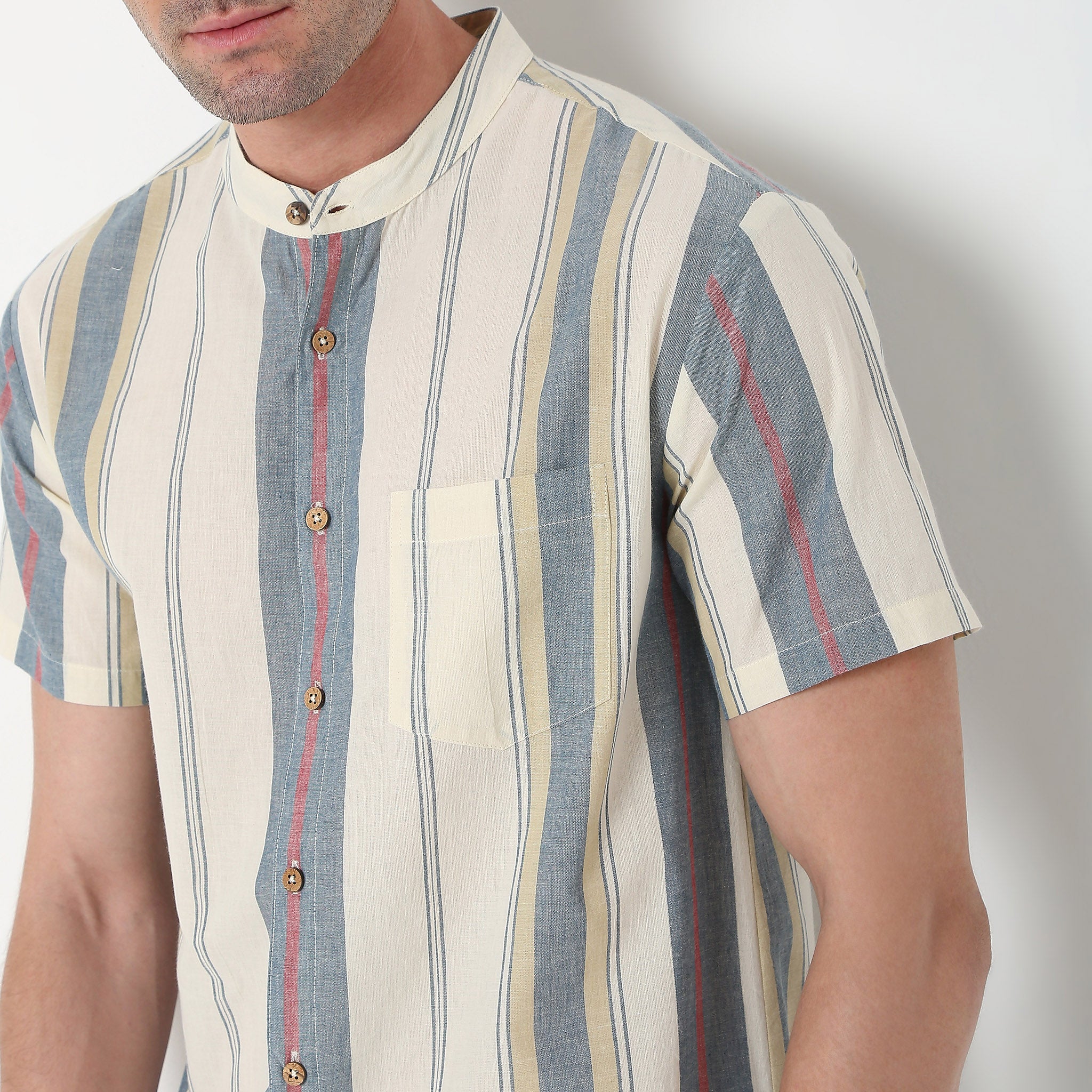Regular Fit Striped Shirt - Image 4