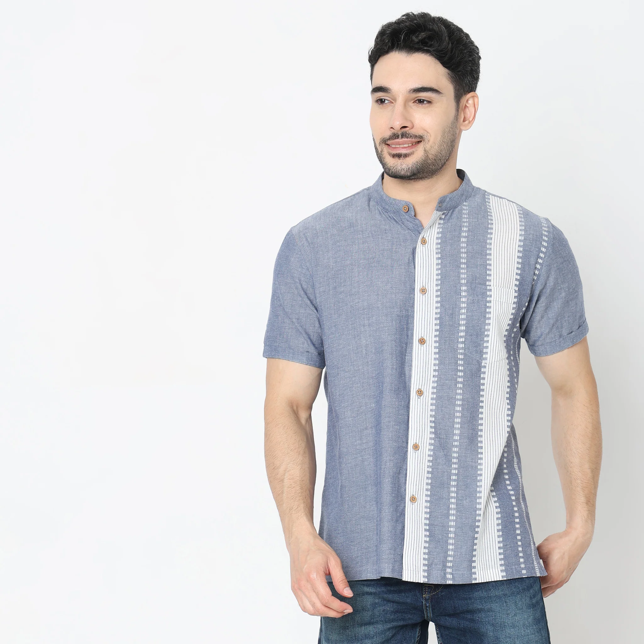 Regular Fit Striped Shirt - Image 2