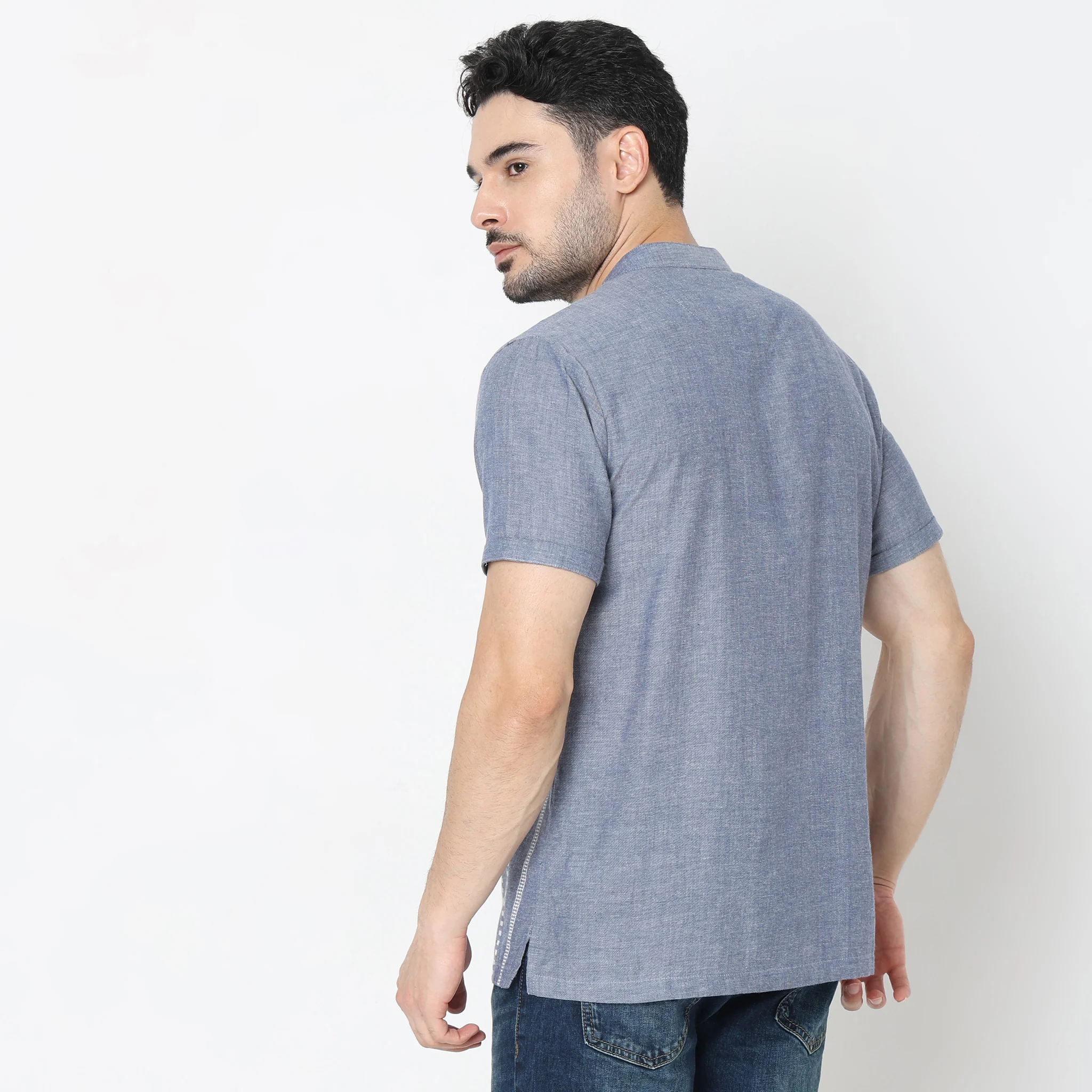 Regular Fit Striped Shirt - Image 3