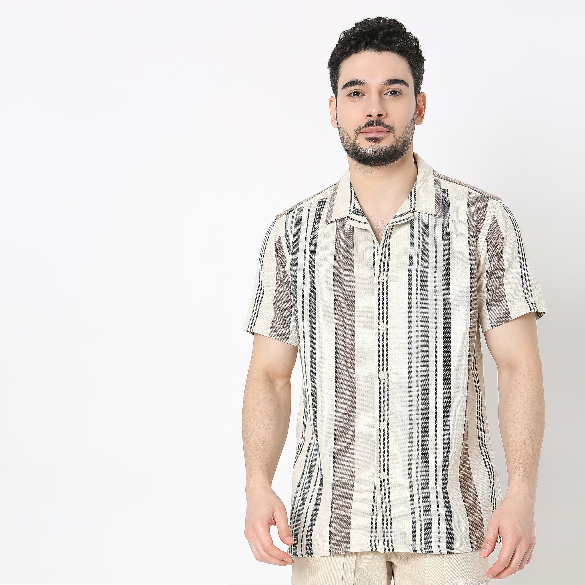 Regular Fit Striped Shirt - Image 2