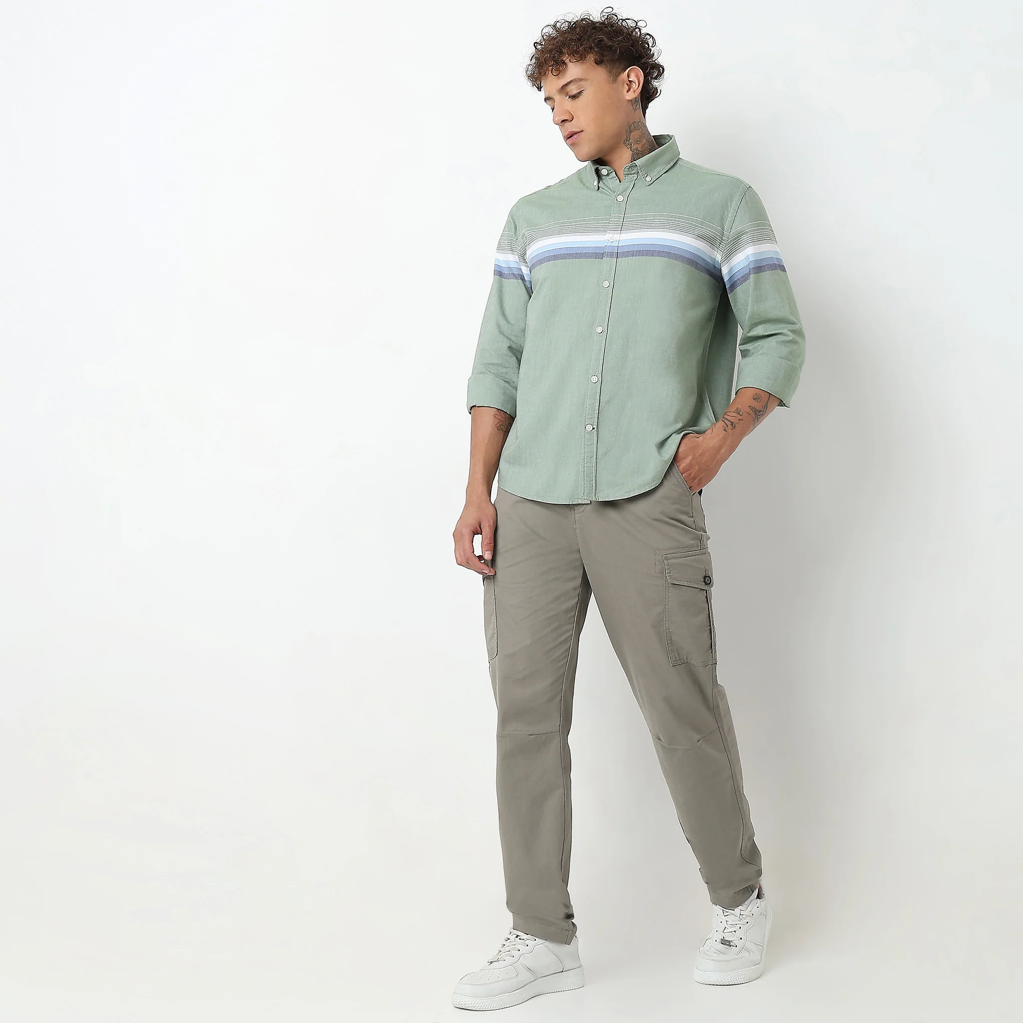 Regular Fit Striped Shirt - Image 2