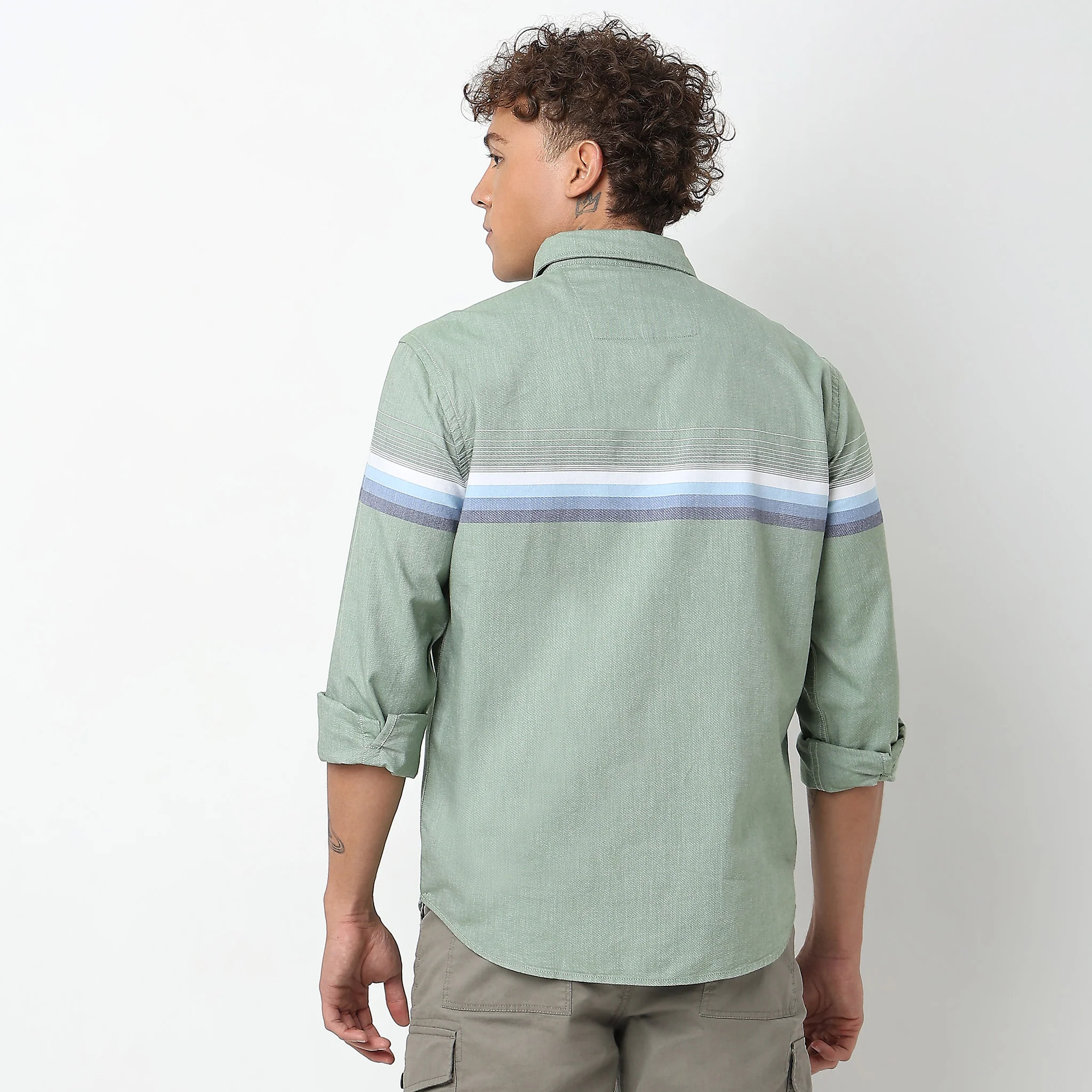 Regular Fit Striped Shirt - Image 3