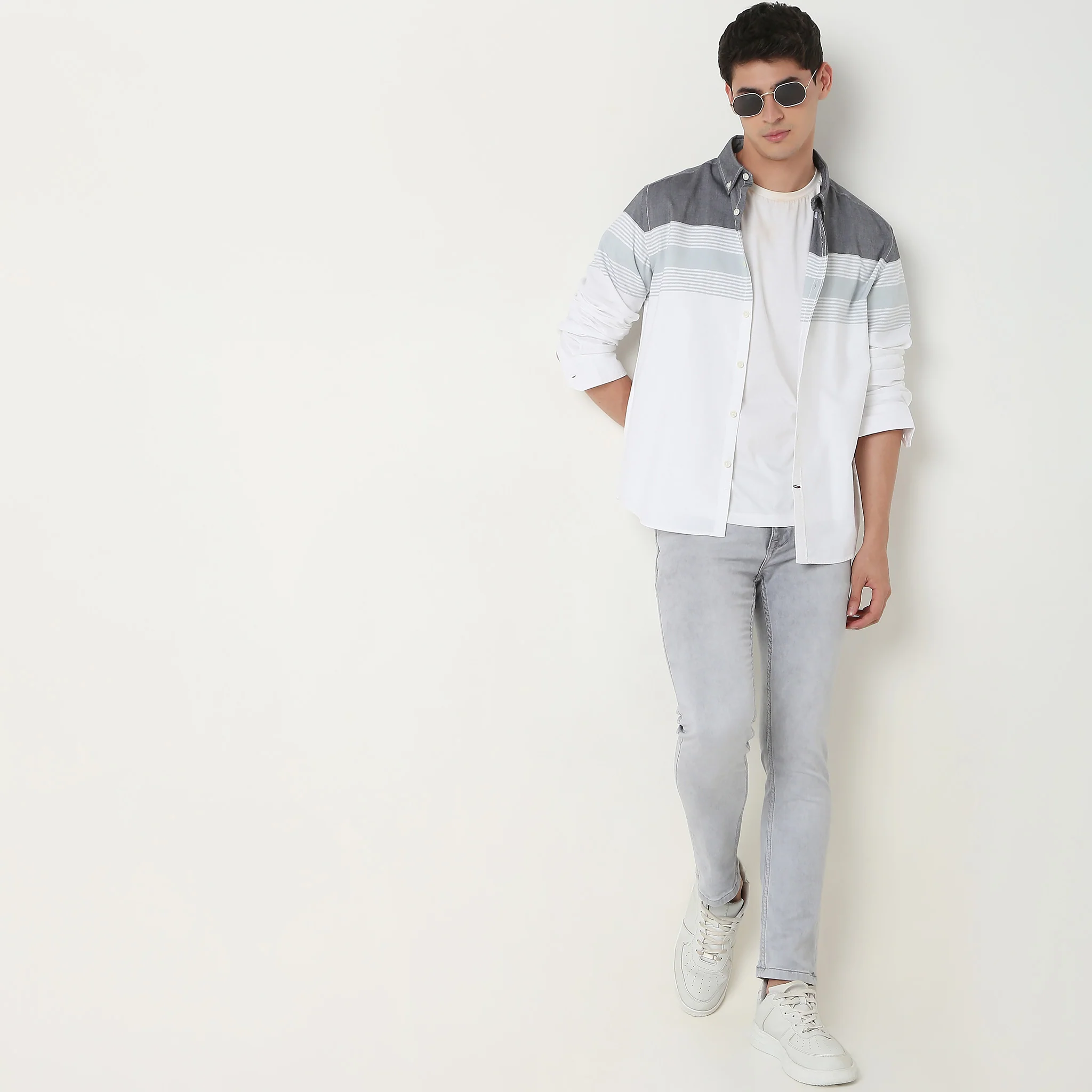 Derby Shirt™ - 100% Cotton Oxford With Engineered Stripes - Regular Fit