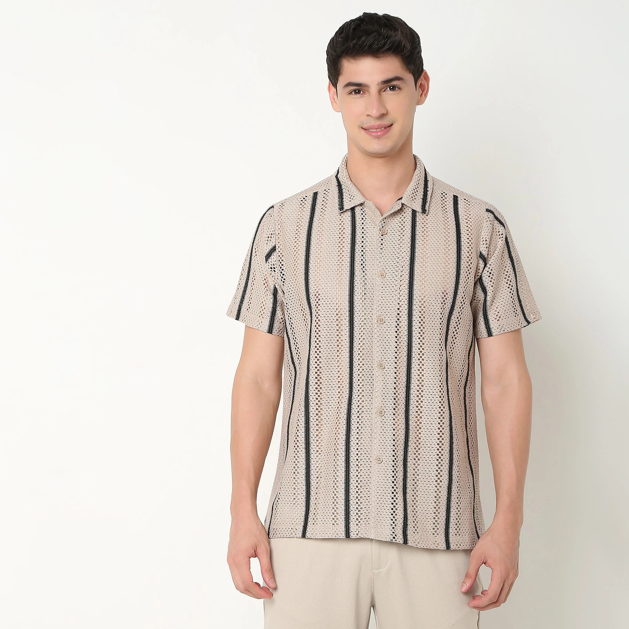 Regular Fit Striped Shirt - Image 2