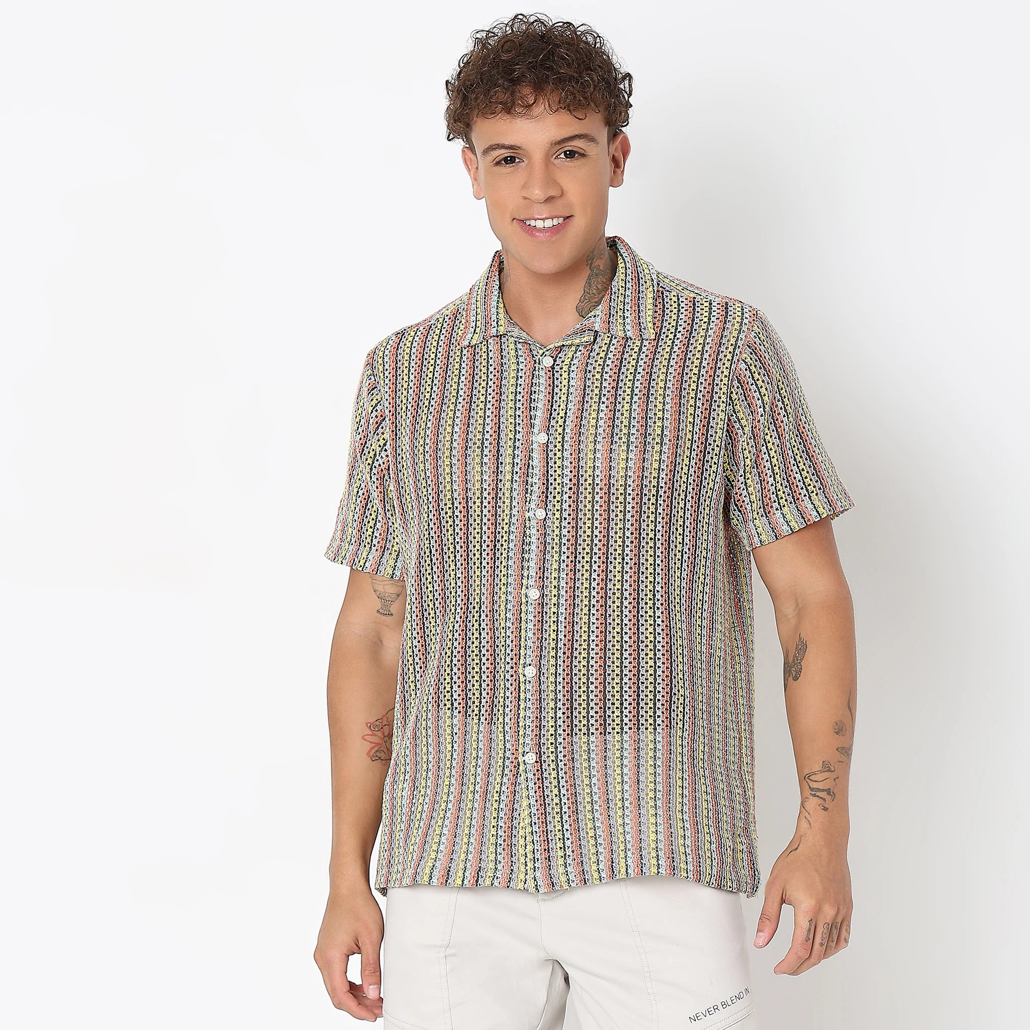 Regular Fit Striped Shirt - Image 2