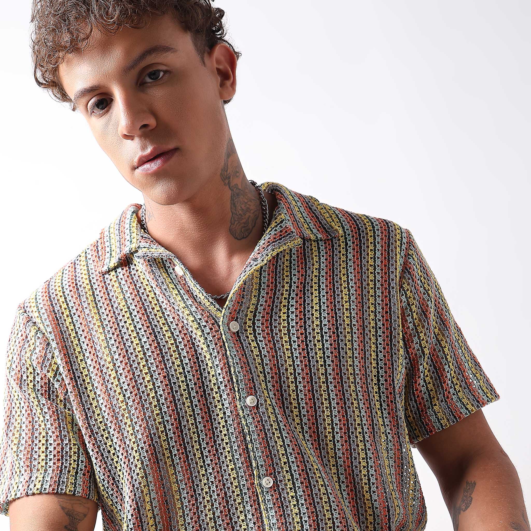 Regular Fit Striped Shirt - Image 4
