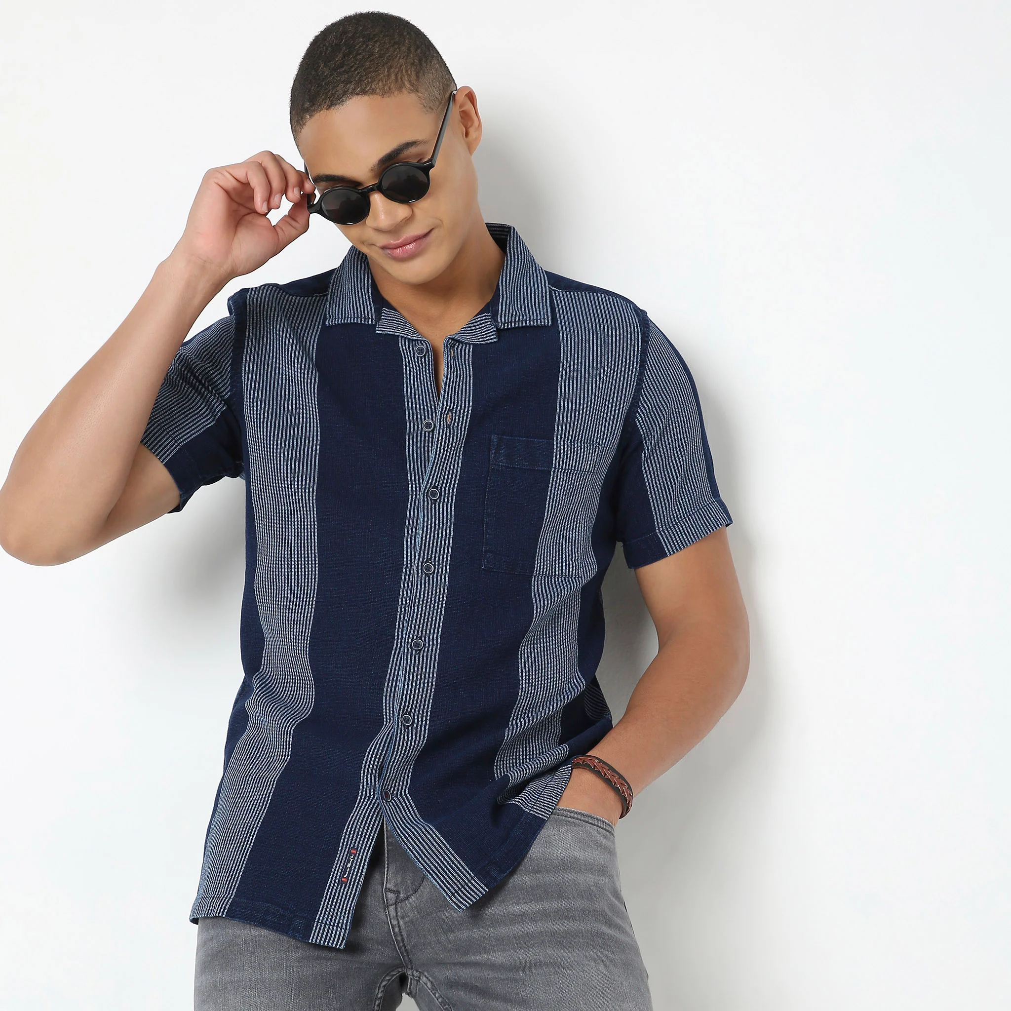 Regular Fit Striped Shirt - Image 2