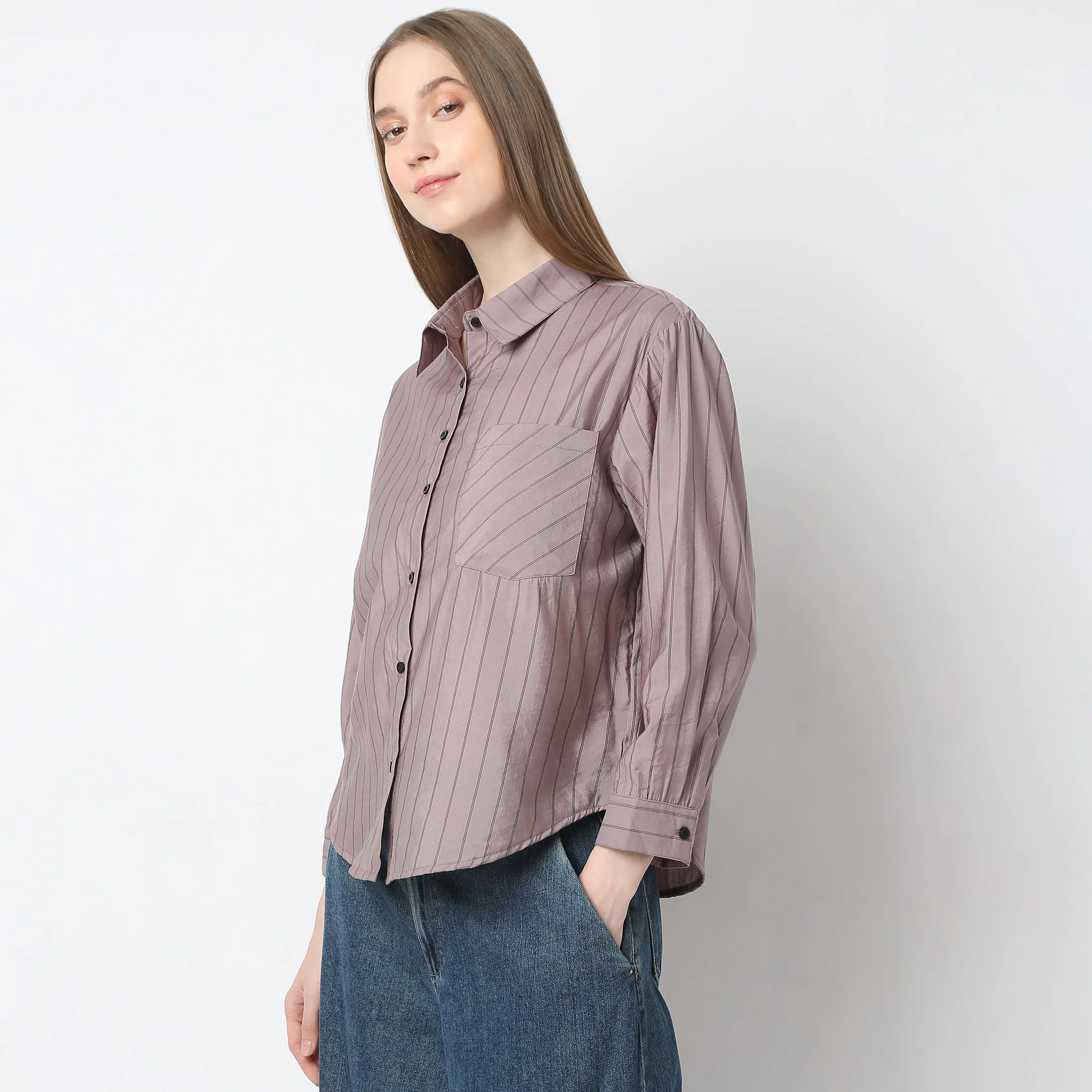 Striped Full Sleeve Shirt - Image 5