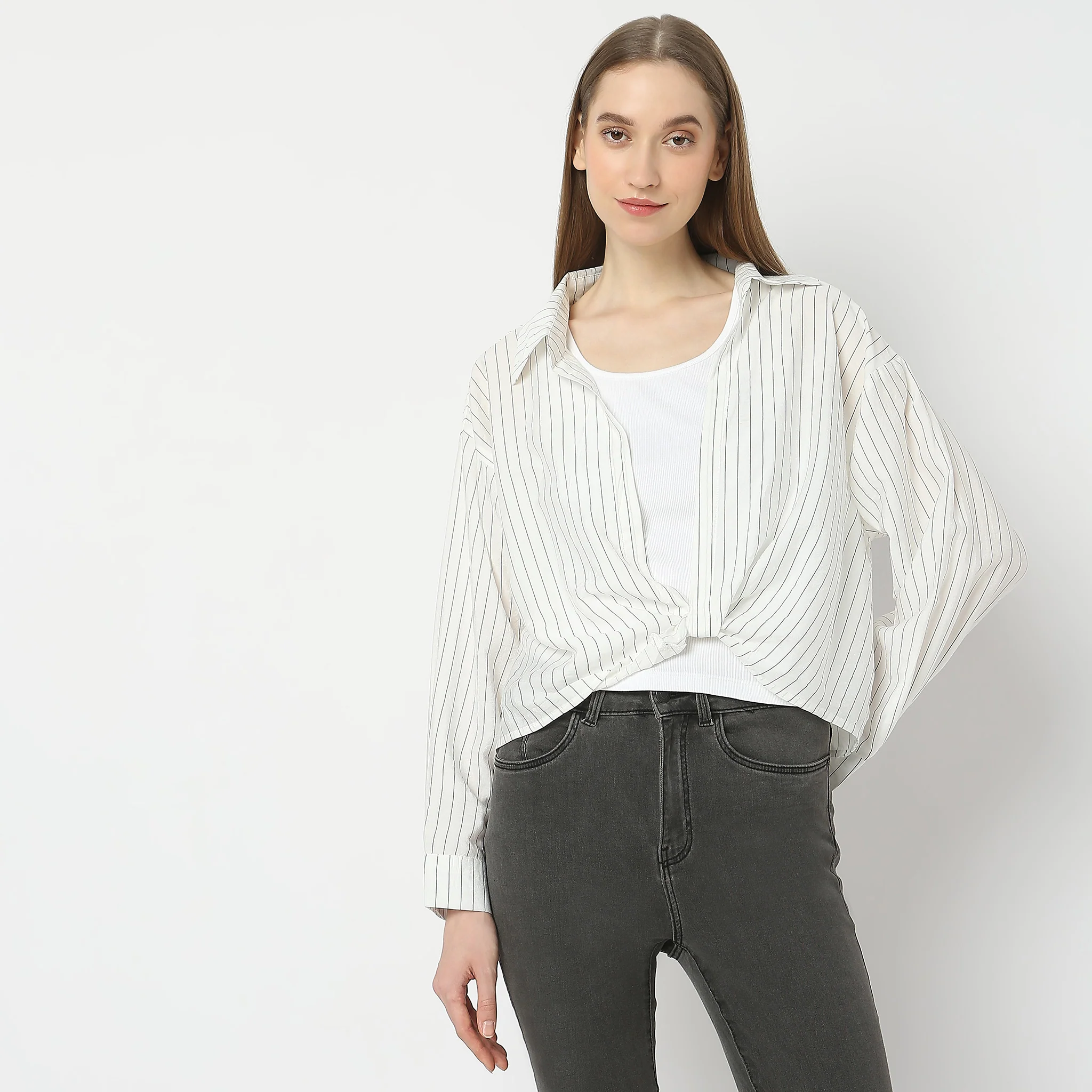Regular Fit Striped Shirt - Image 2