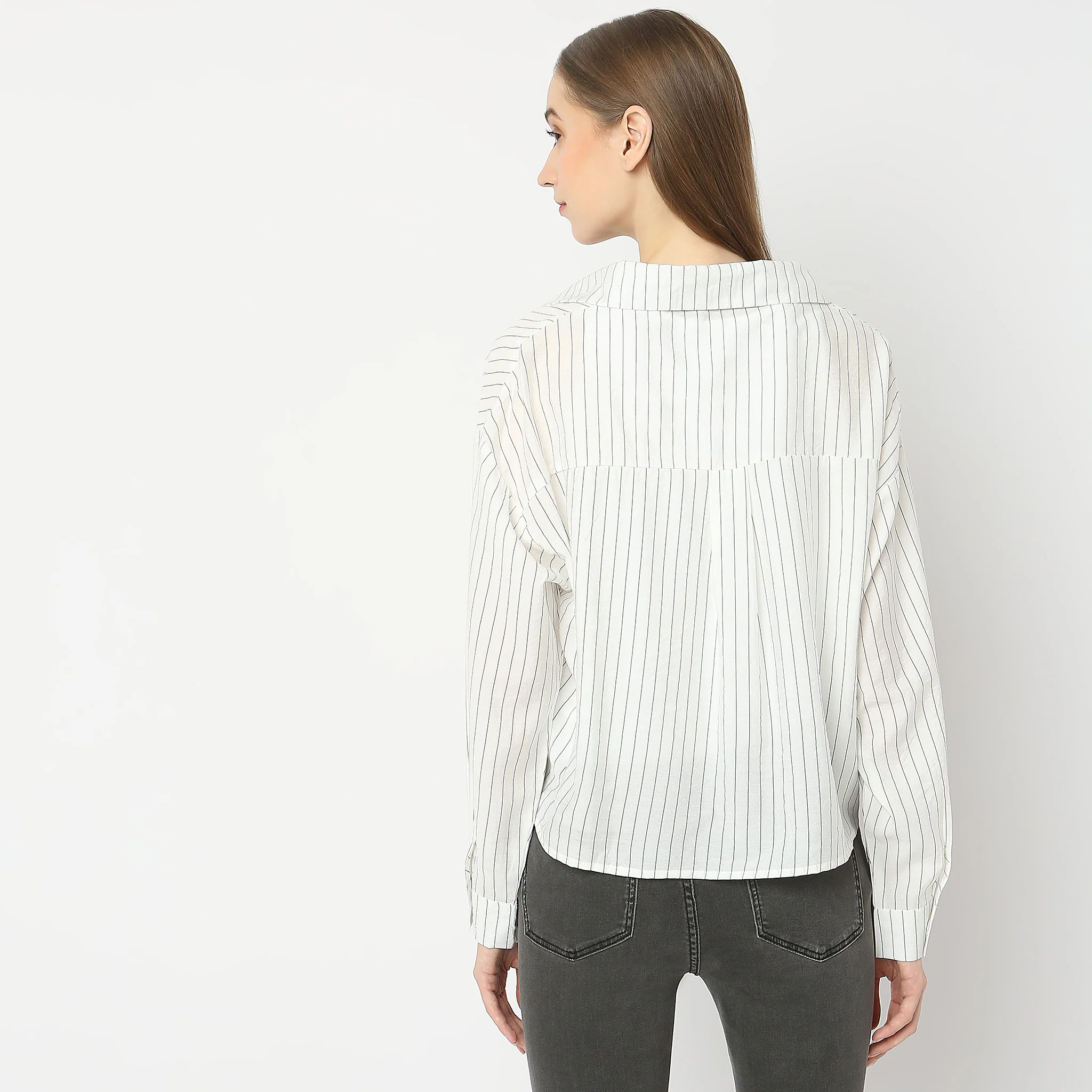 Regular Fit Striped Shirt - Image 3