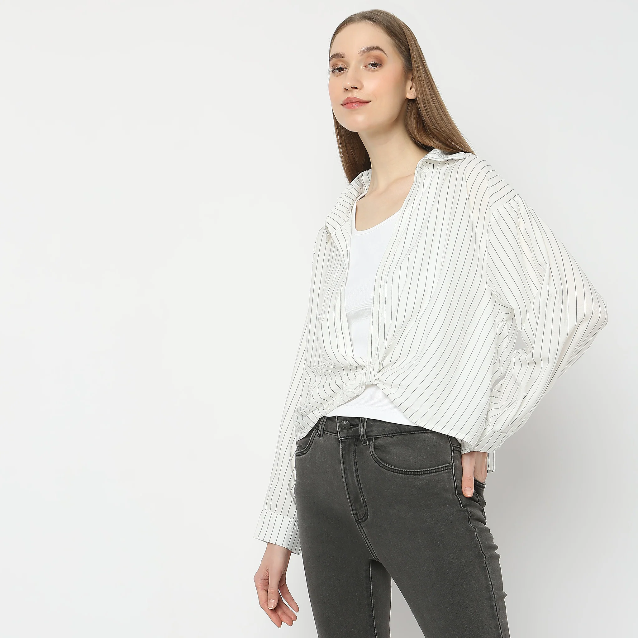 Regular Fit Striped Shirt - Image 5