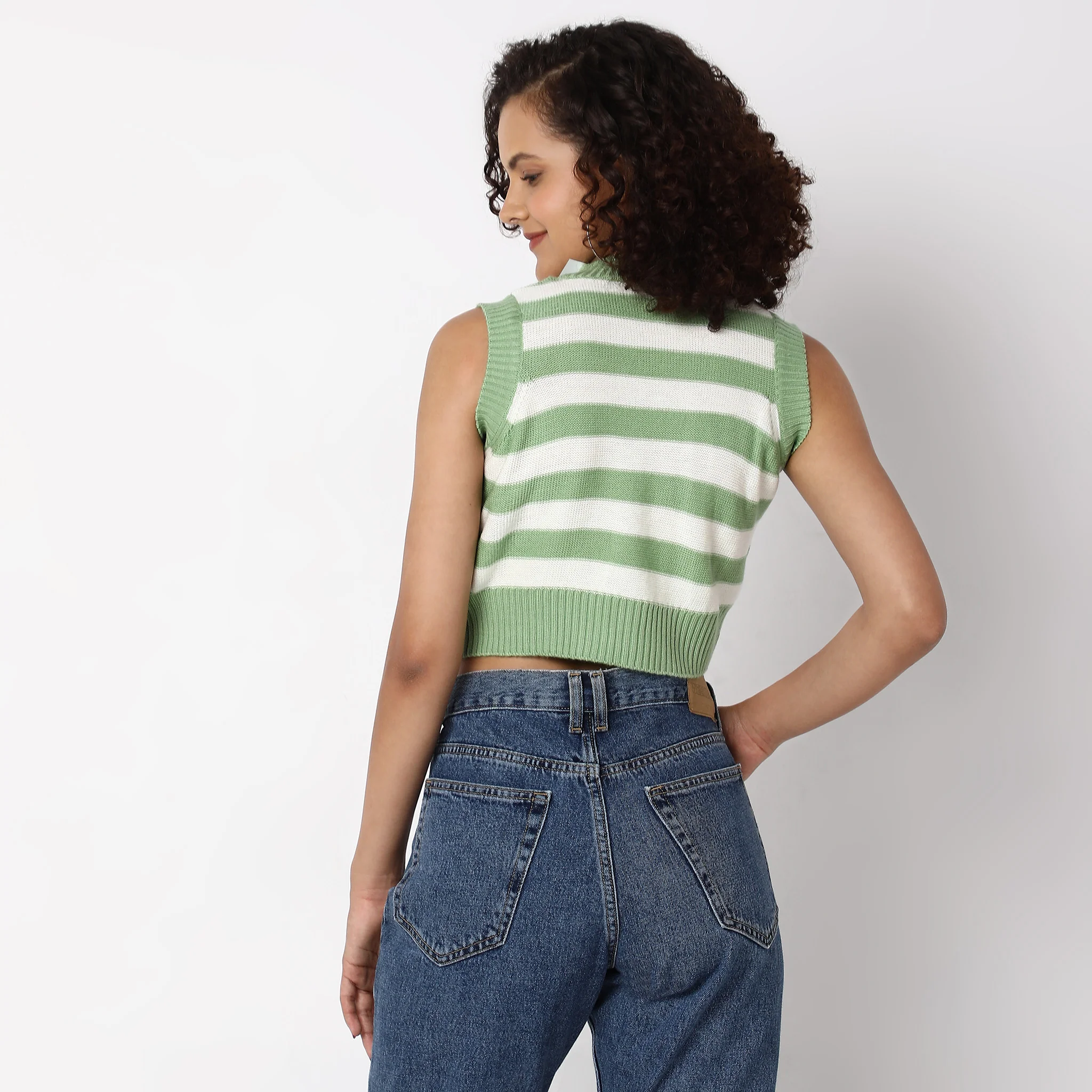 Knitted Striped T-Shirt - Image 3