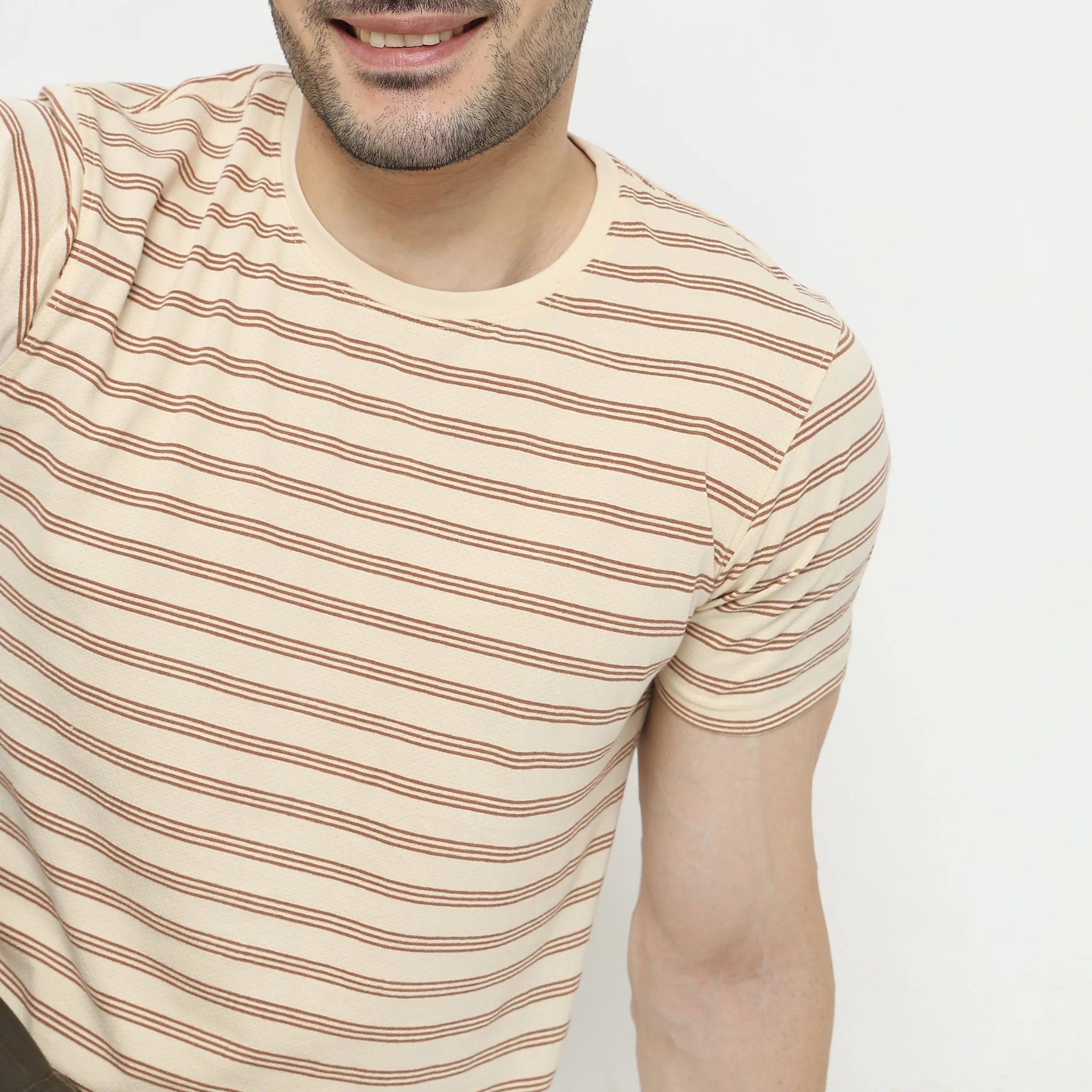 Knitted Striped T-Shirt - Image 10