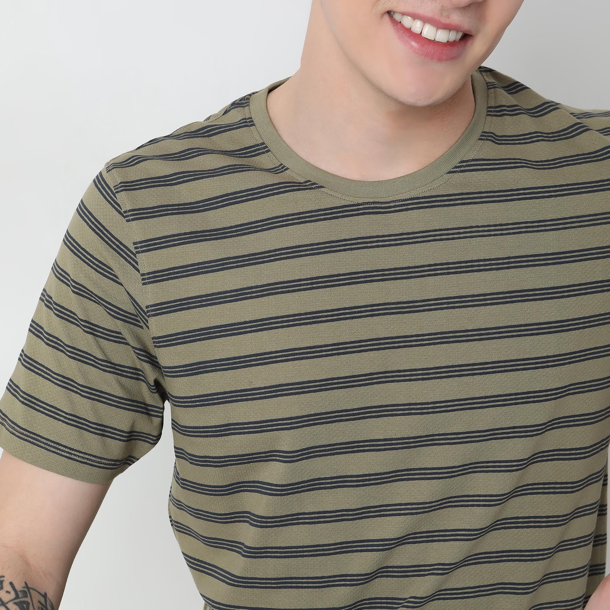Knitted Striped T-Shirt - Image 5