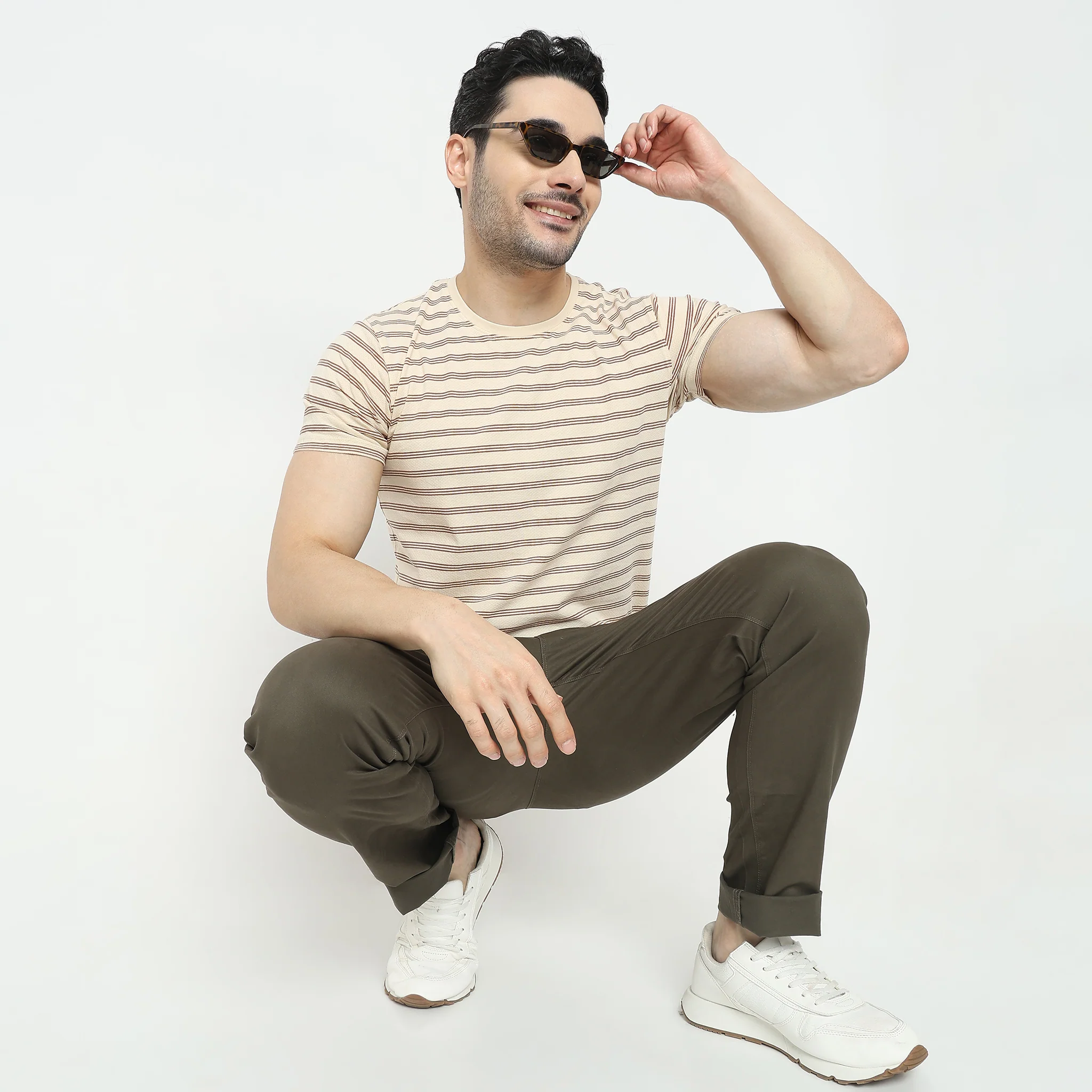 Knitted Striped T-Shirt - Image 6