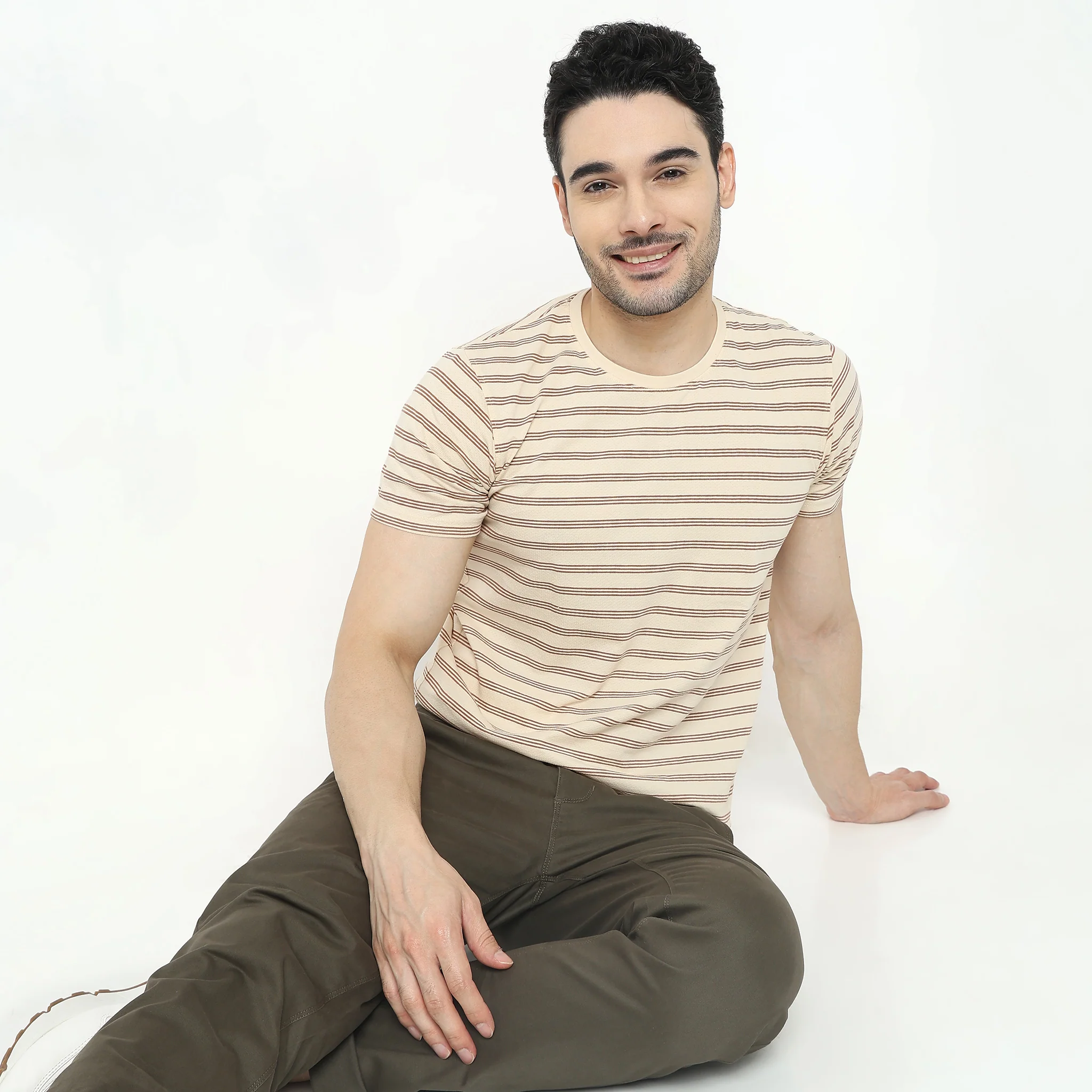 Knitted Striped T-Shirt - Image 7
