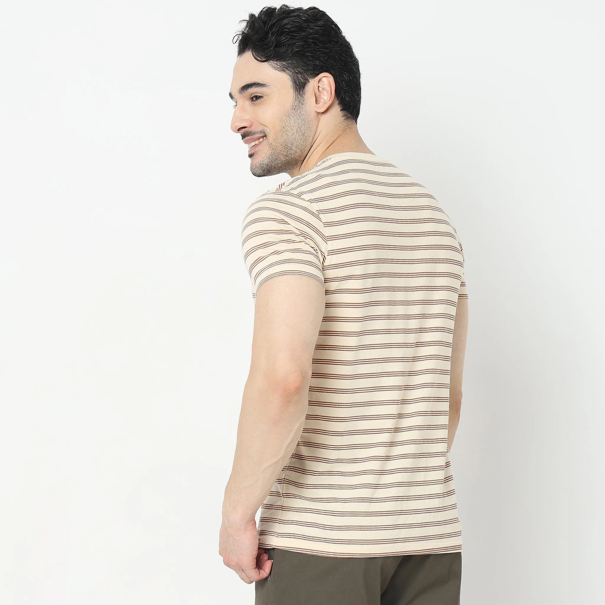 Knitted Striped T-Shirt - Image 8