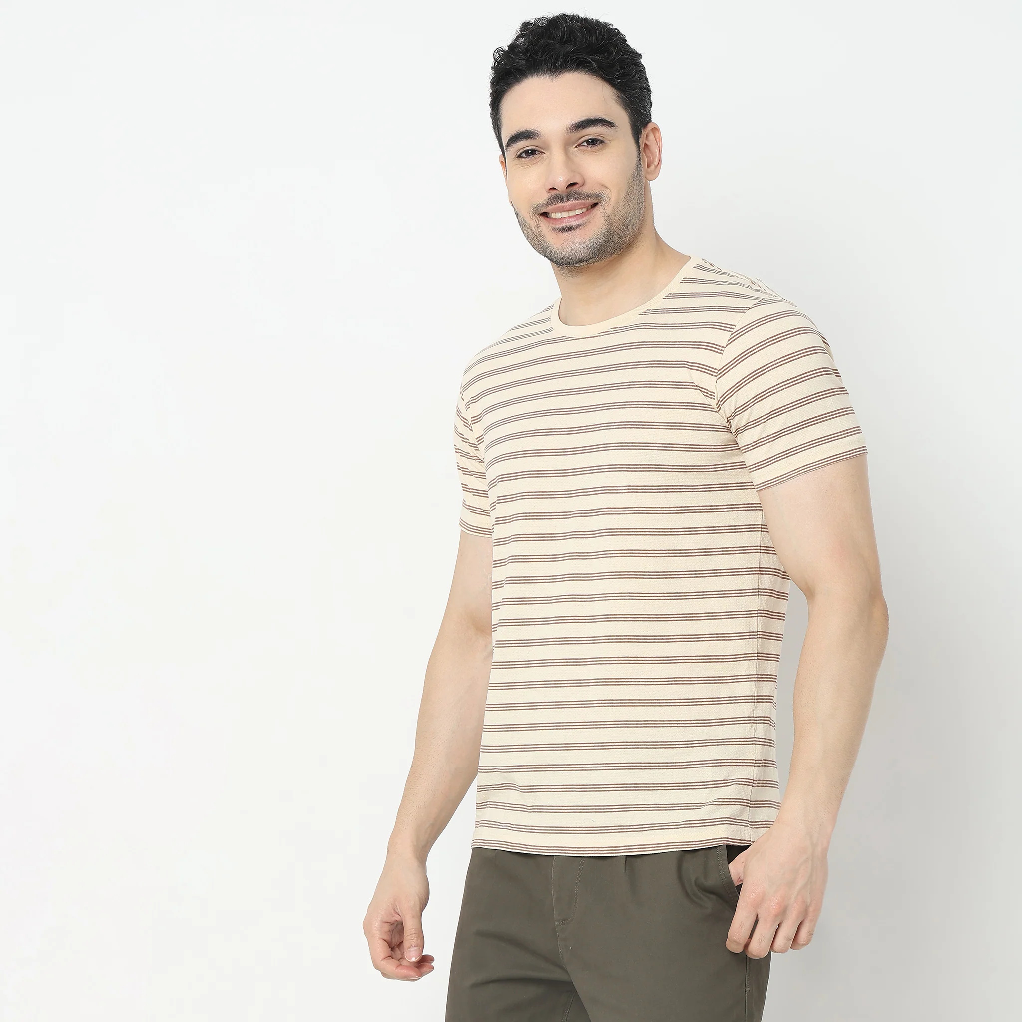 Knitted Striped T-Shirt - Image 9