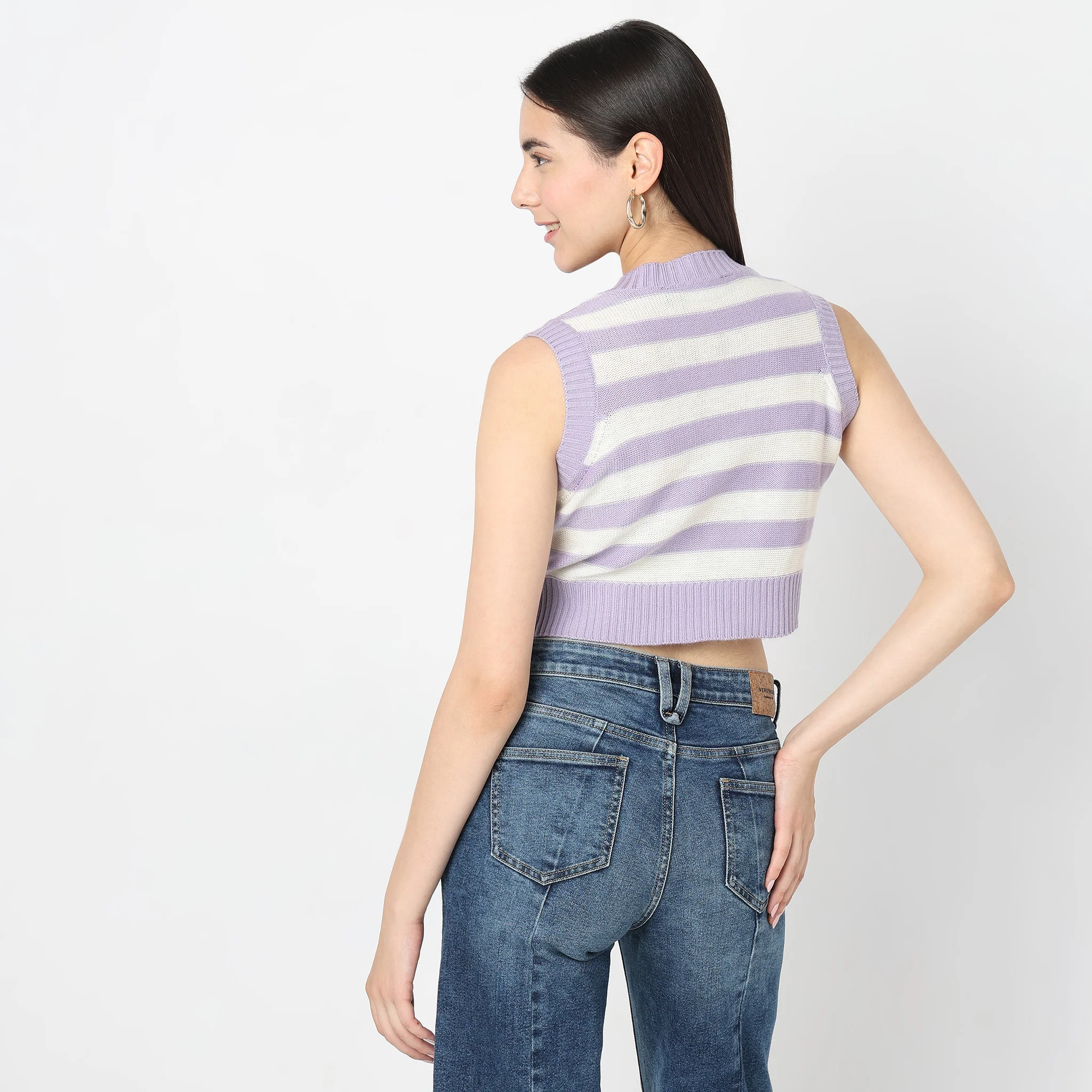 Knitted Striped T-Shirt - Image 3