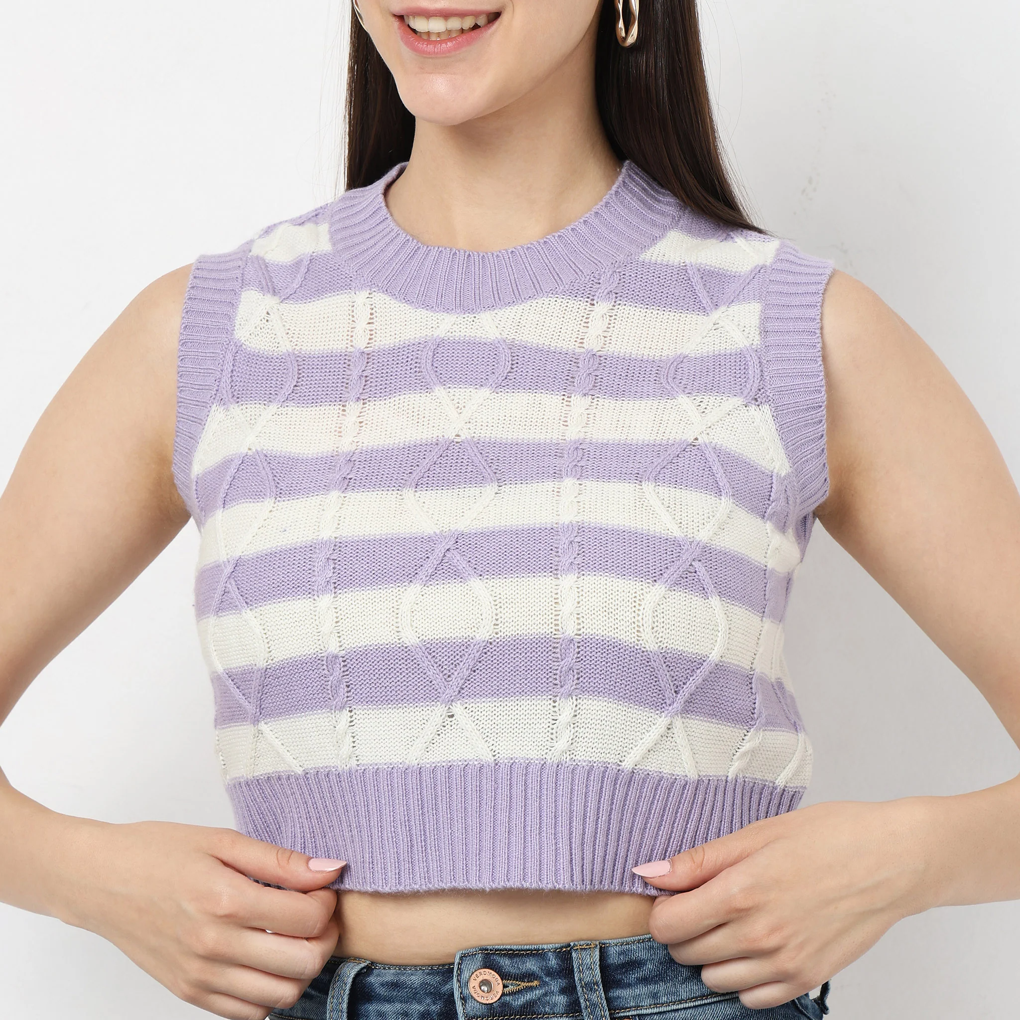 Knitted Striped T-Shirt - Image 5