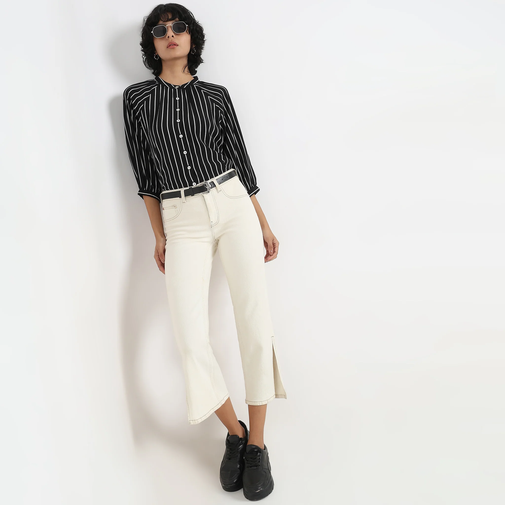 Regular Fit Striped Top - Image 2