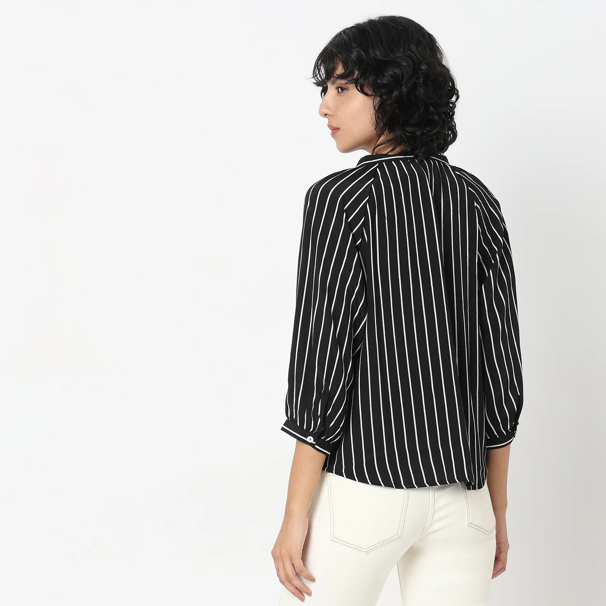 Regular Fit Striped Top - Image 3