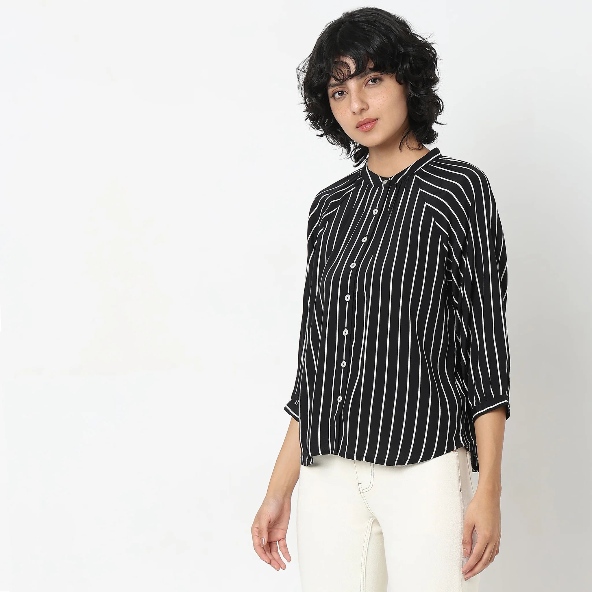 Regular Fit Striped Top - Image 5