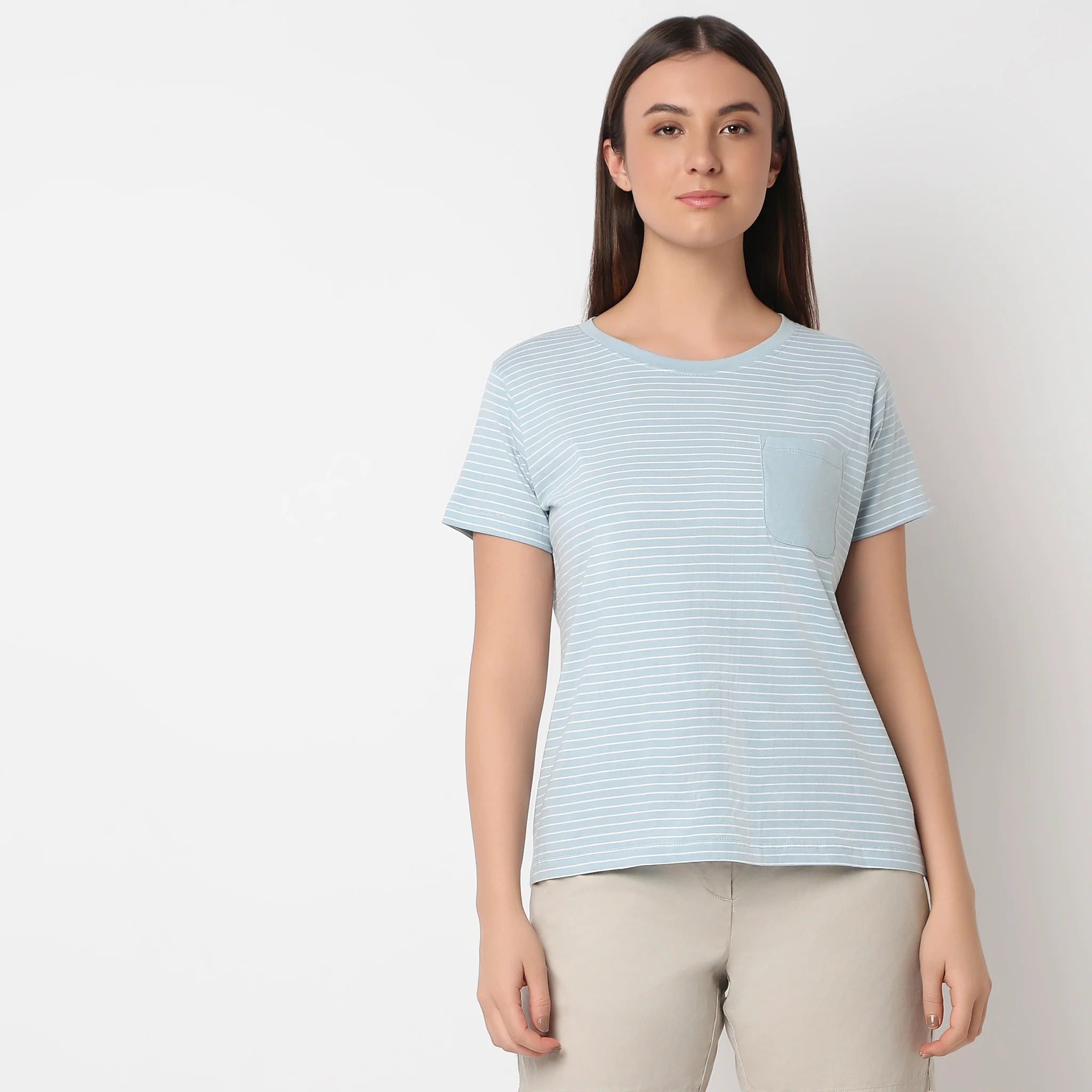 Knitted Striped Lounge Top - Image 2