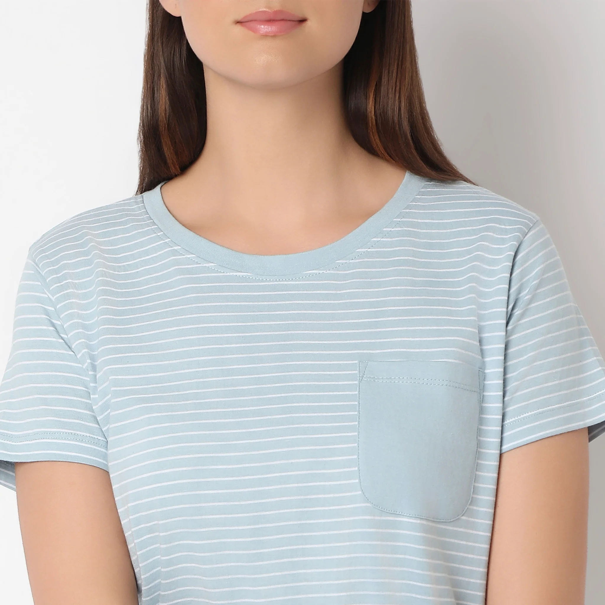 Knitted Striped Lounge Top - Image 4