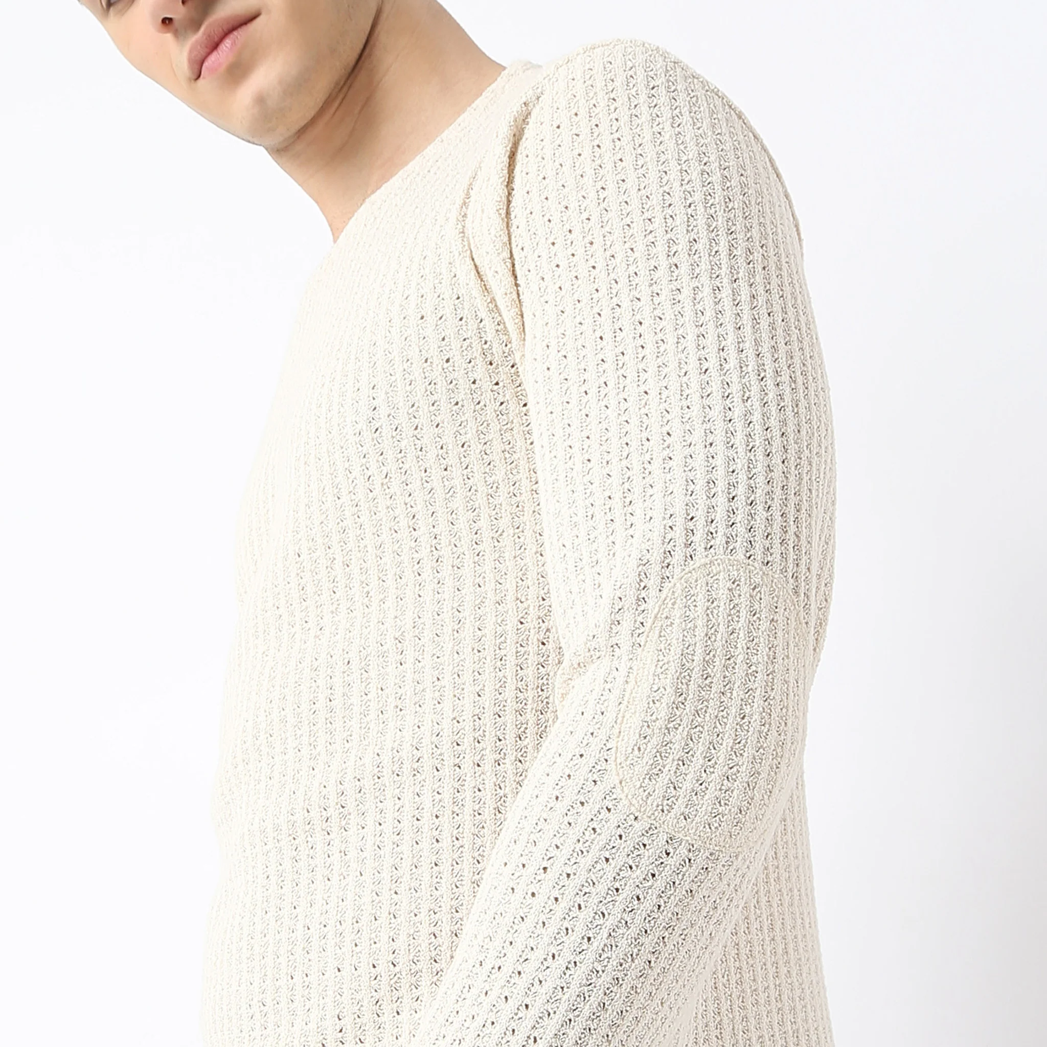 Modern Structured Knit Jersey Tee - Full Sleeves T-Shirt - Image 10